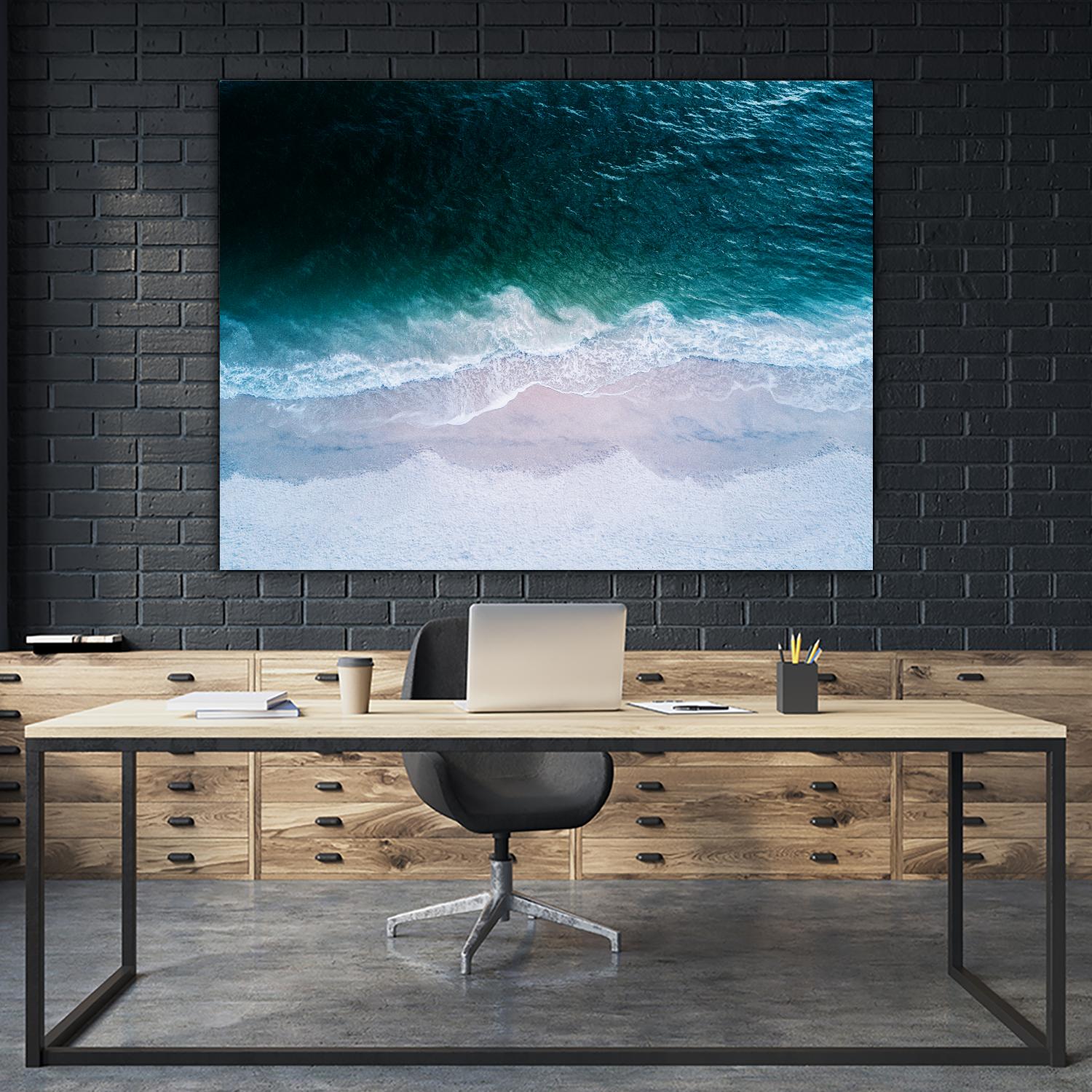 High tide by Pexels on GIANT ART - beige sea scene