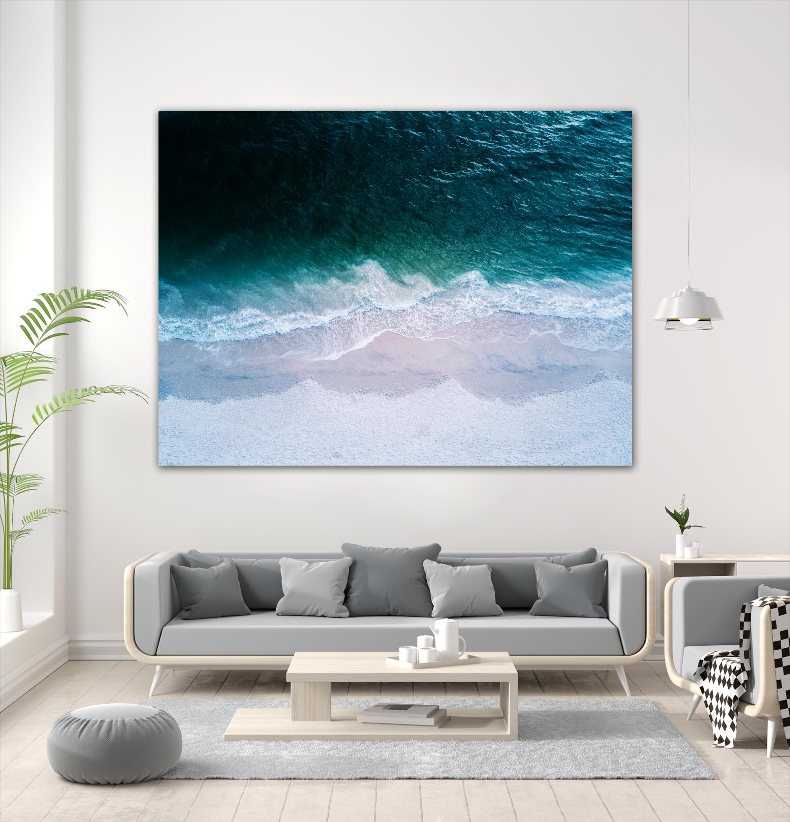 High tide by Pexels on GIANT ART - beige sea scene