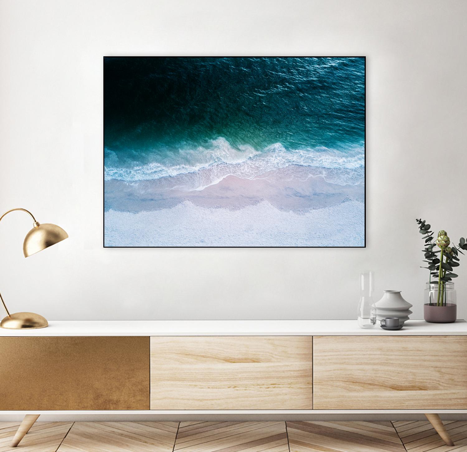 High tide by Pexels on GIANT ART - beige sea scene