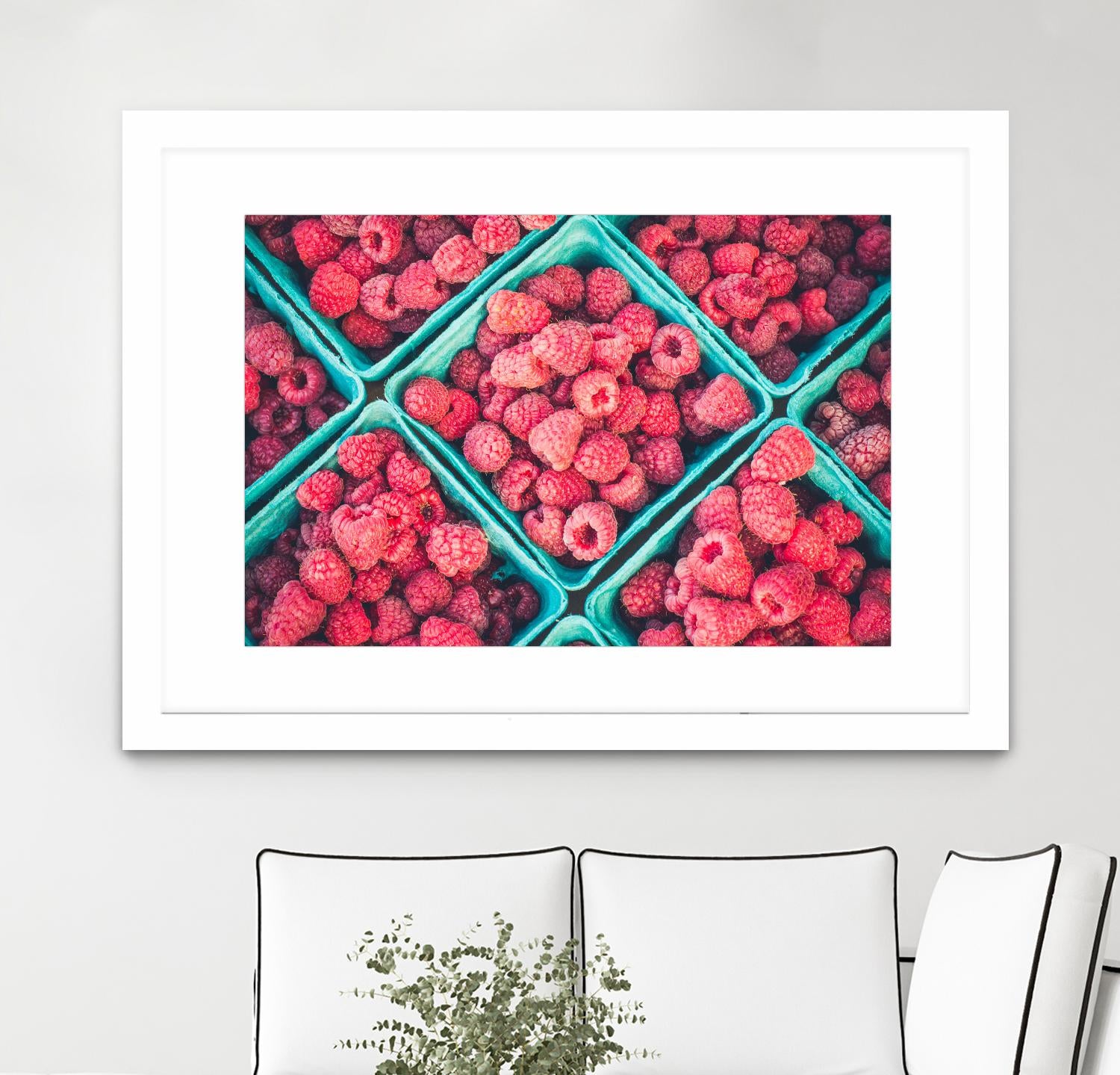 Raspberries by Pexels on GIANT ART - blue fruit-food-drink