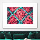 Raspberries by Pexels on GIANT ART - blue fruit-food-drink