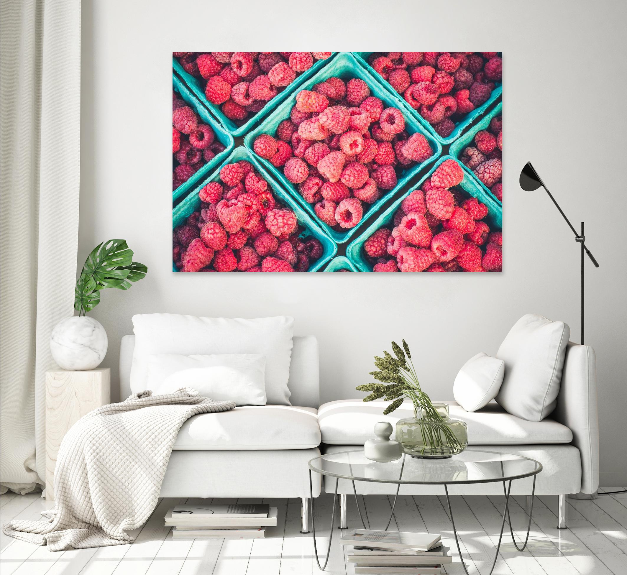 Raspberries by Pexels on GIANT ART - blue fruit-food-drink