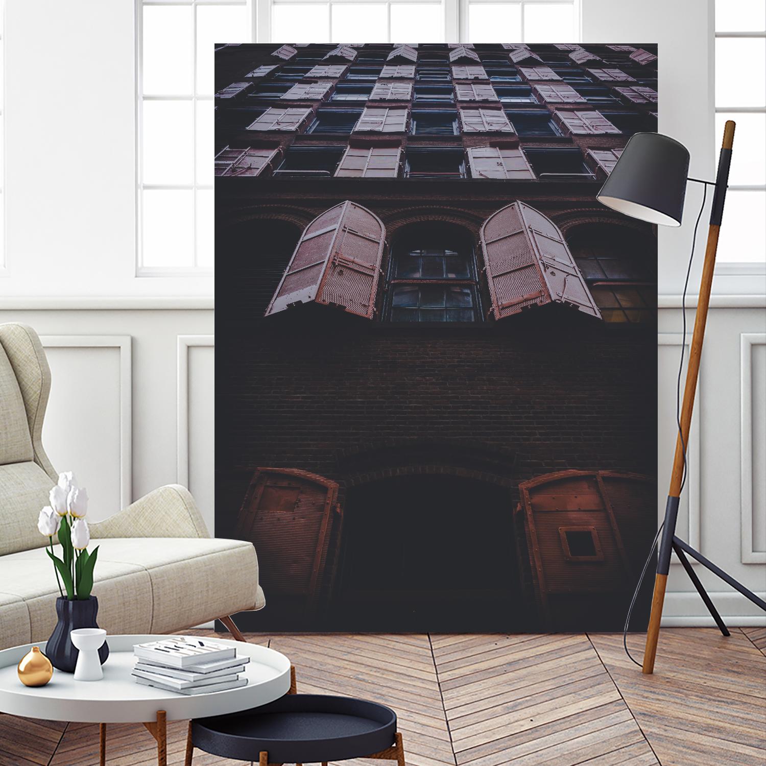 Windows IV by Pexels on GIANT ART - black architectural