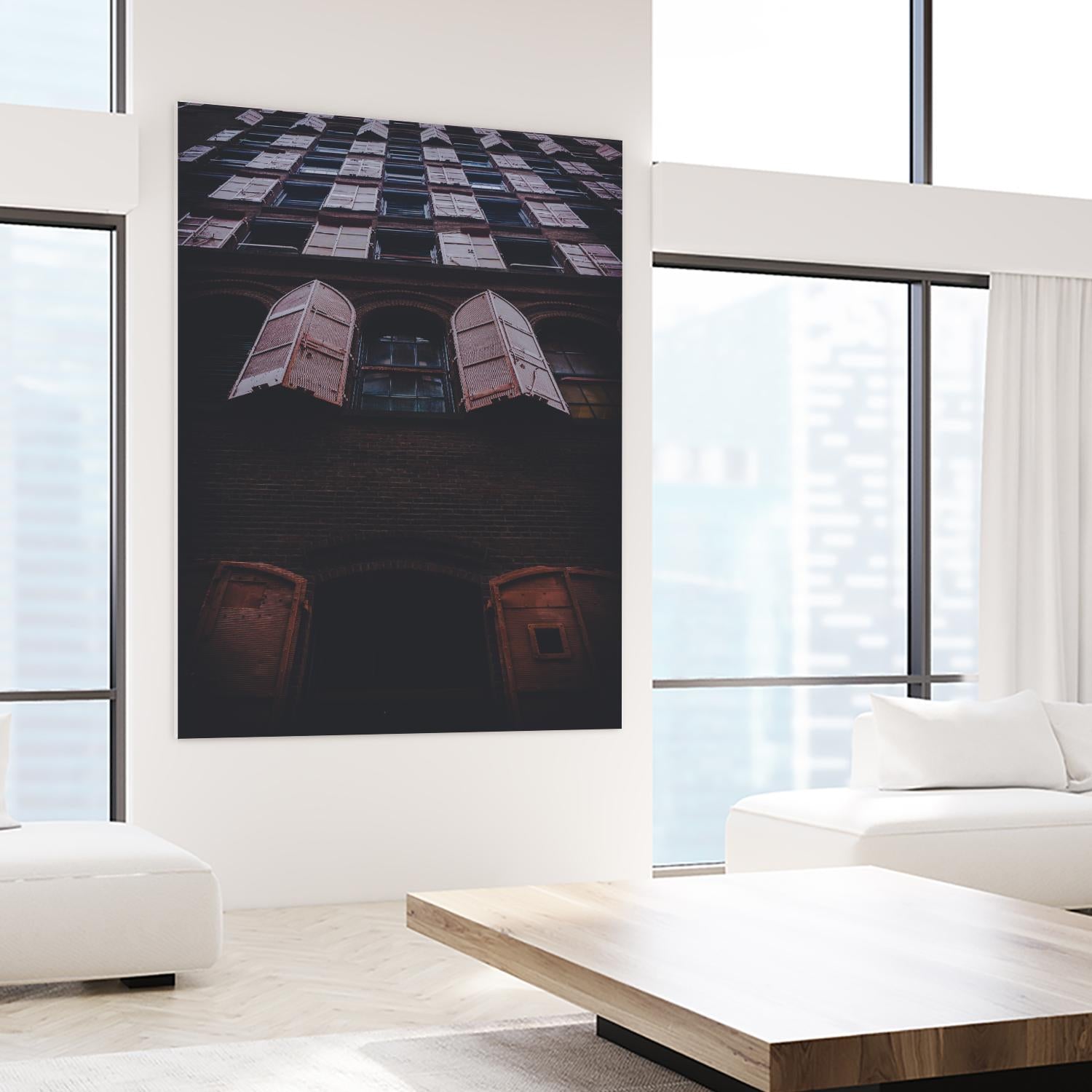 Windows IV by Pexels on GIANT ART - black architectural