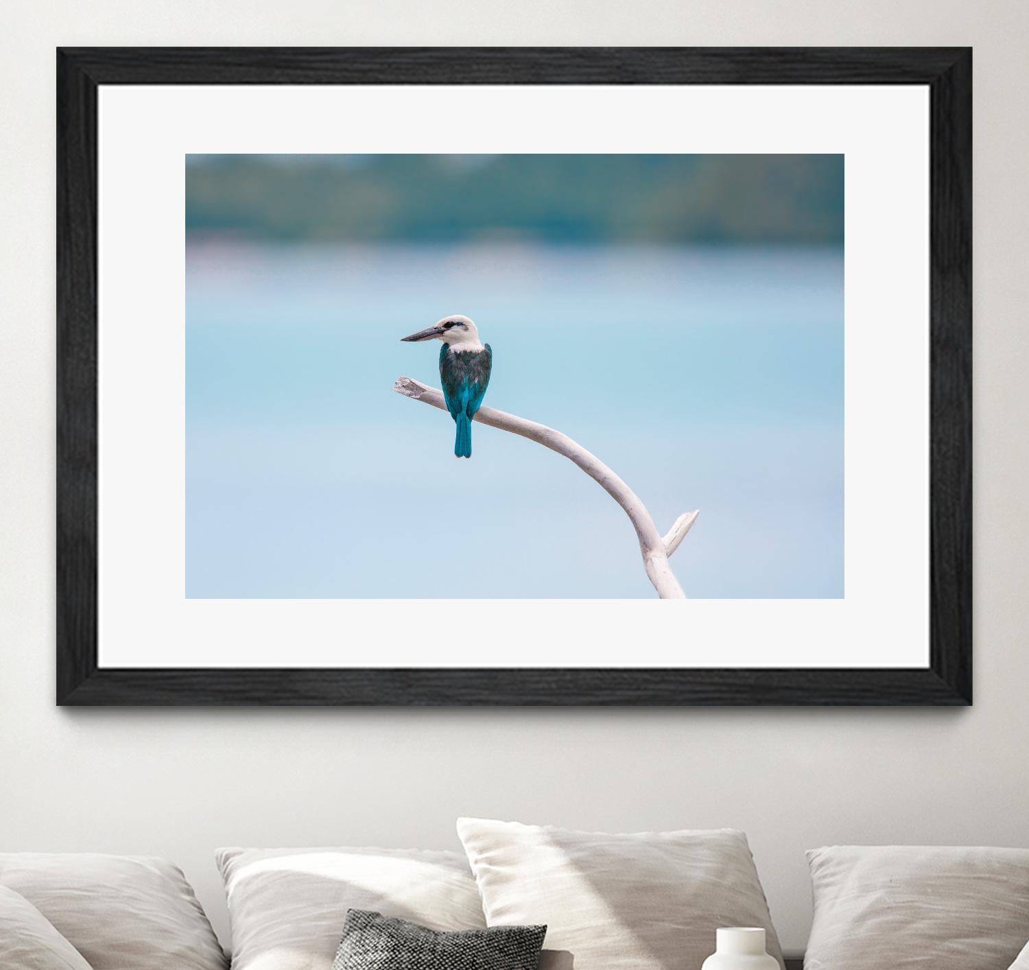 Bird on a branch by Pexels on GIANT ART - white animals