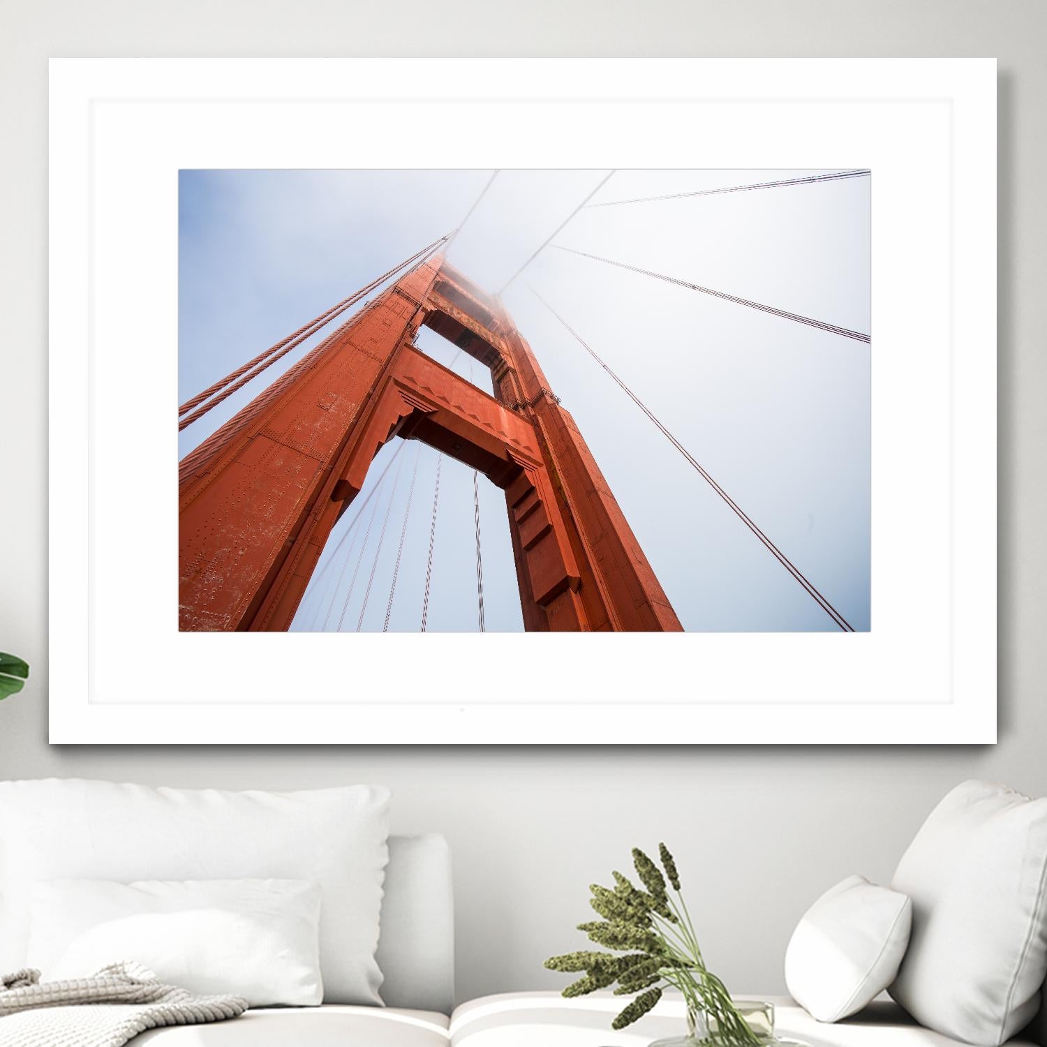 Bridge view by Pexels on GIANT ART - red architectural