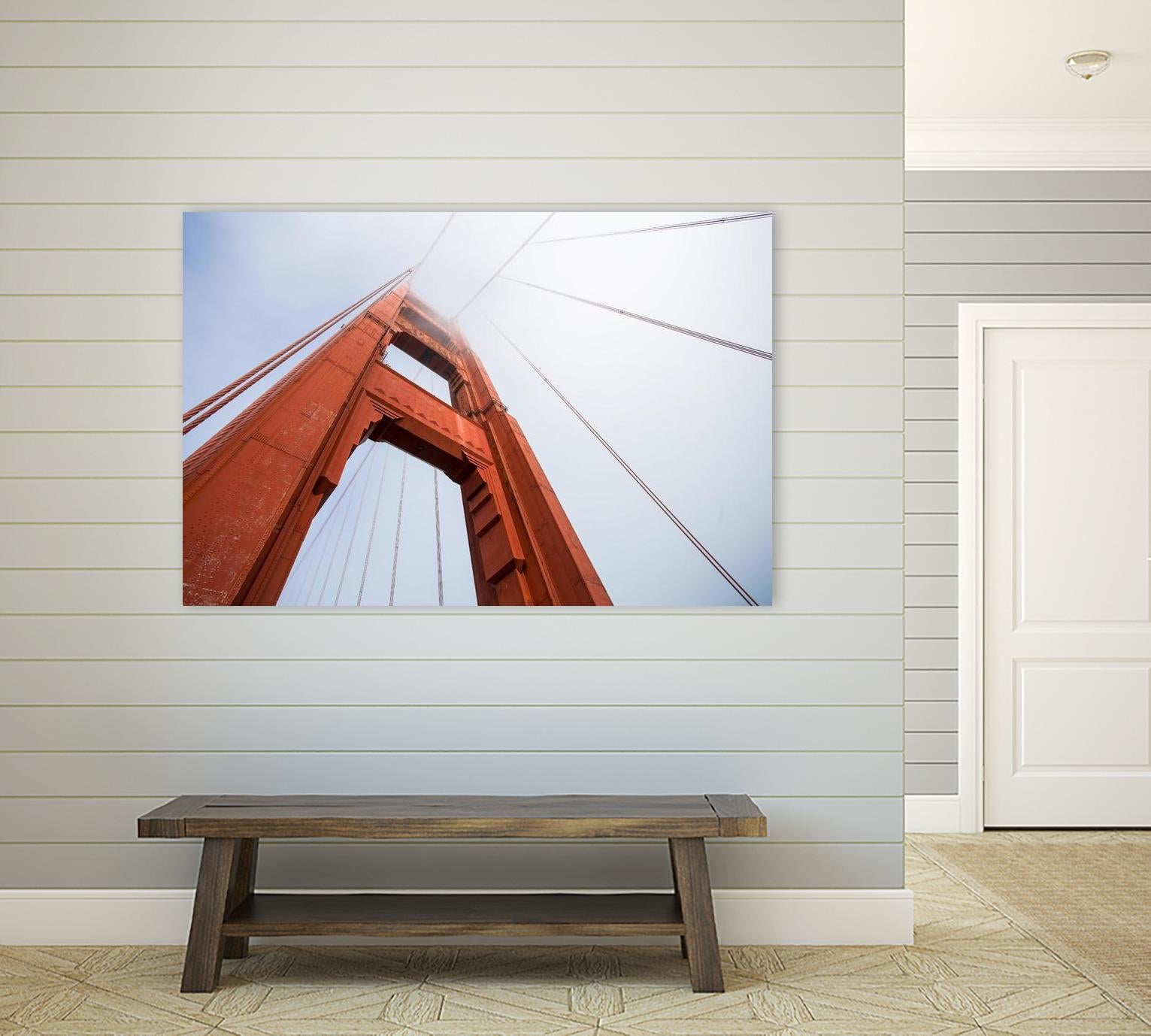 Bridge view by Pexels on GIANT ART - red architectural