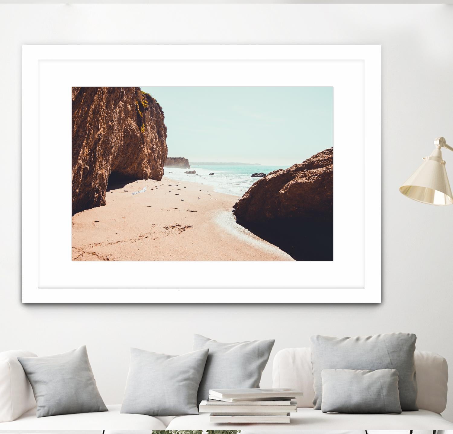 Perfect day by Pexels on GIANT ART - beige sea scene