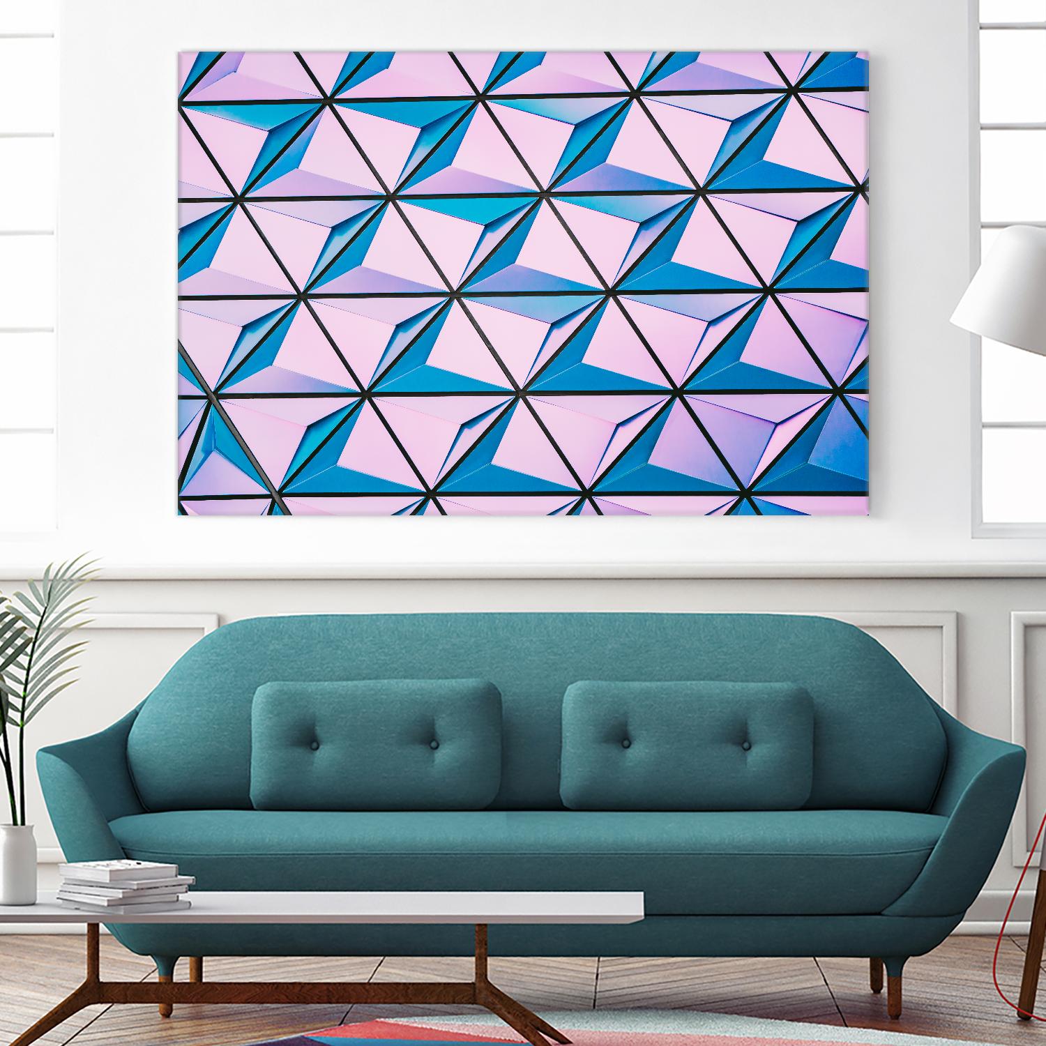 Geometrical Design by Pexels on GIANT ART - blue photo art