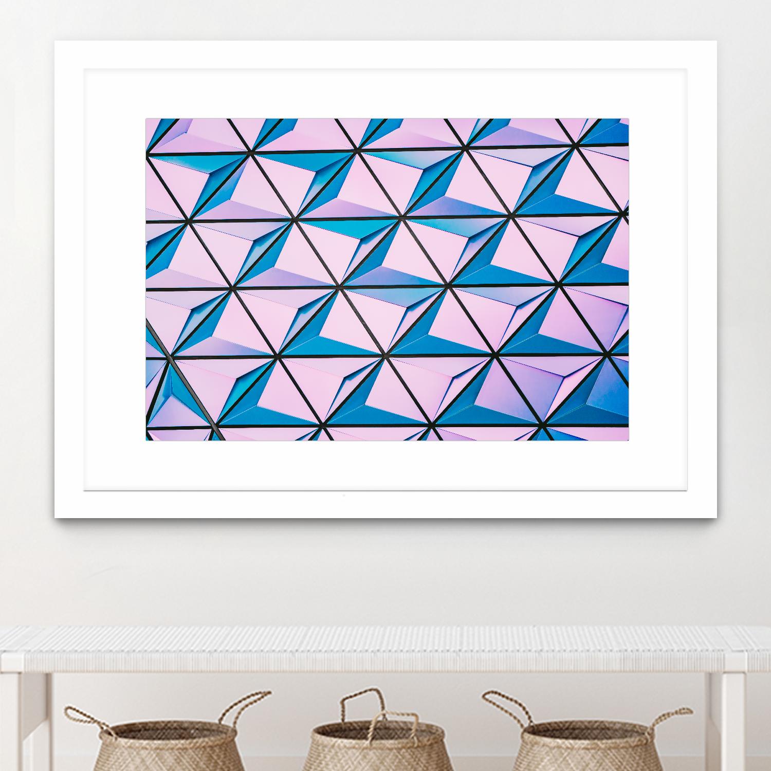 Geometrical Design by Pexels on GIANT ART - blue photo art