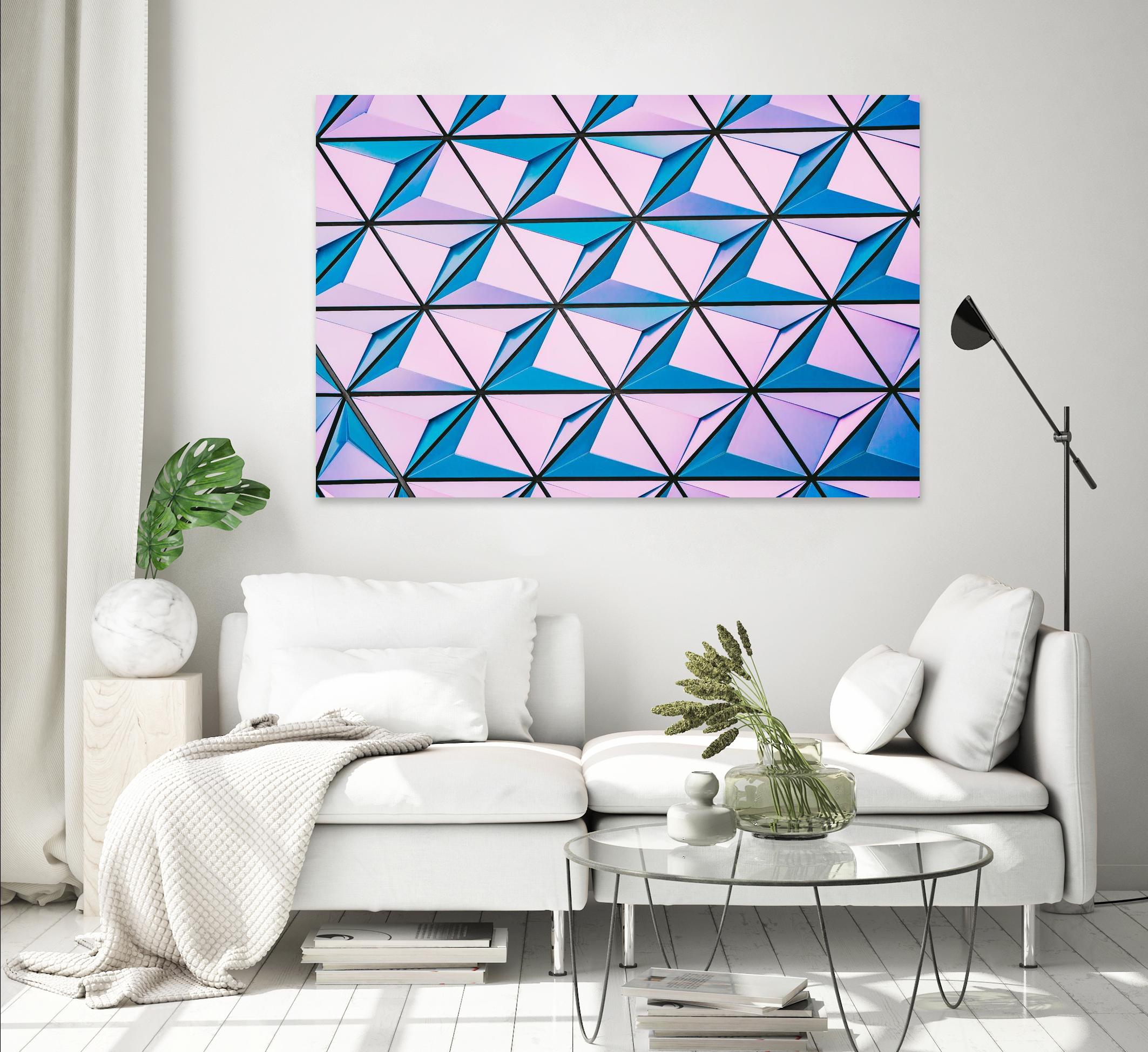 Geometrical Design by Pexels on GIANT ART - blue photo art