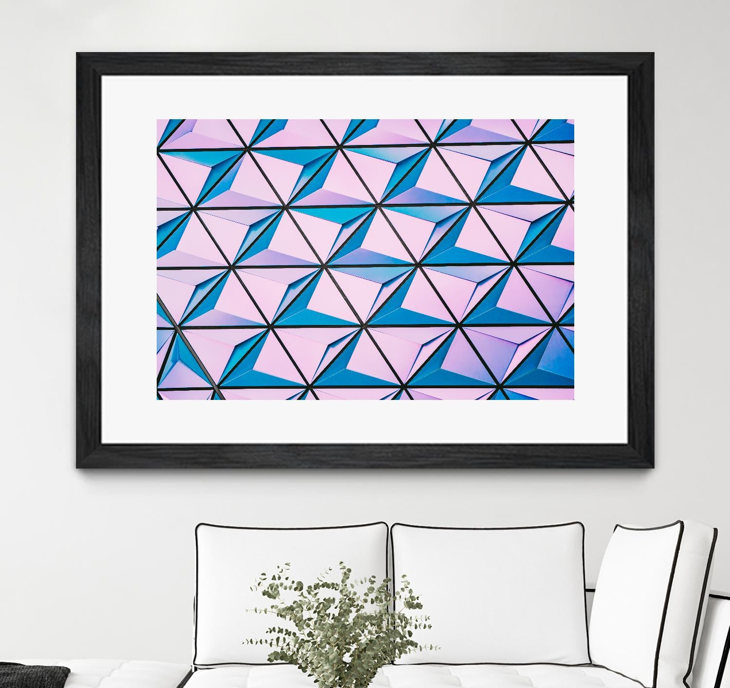 Geometrical Design by Pexels on GIANT ART - blue photo art