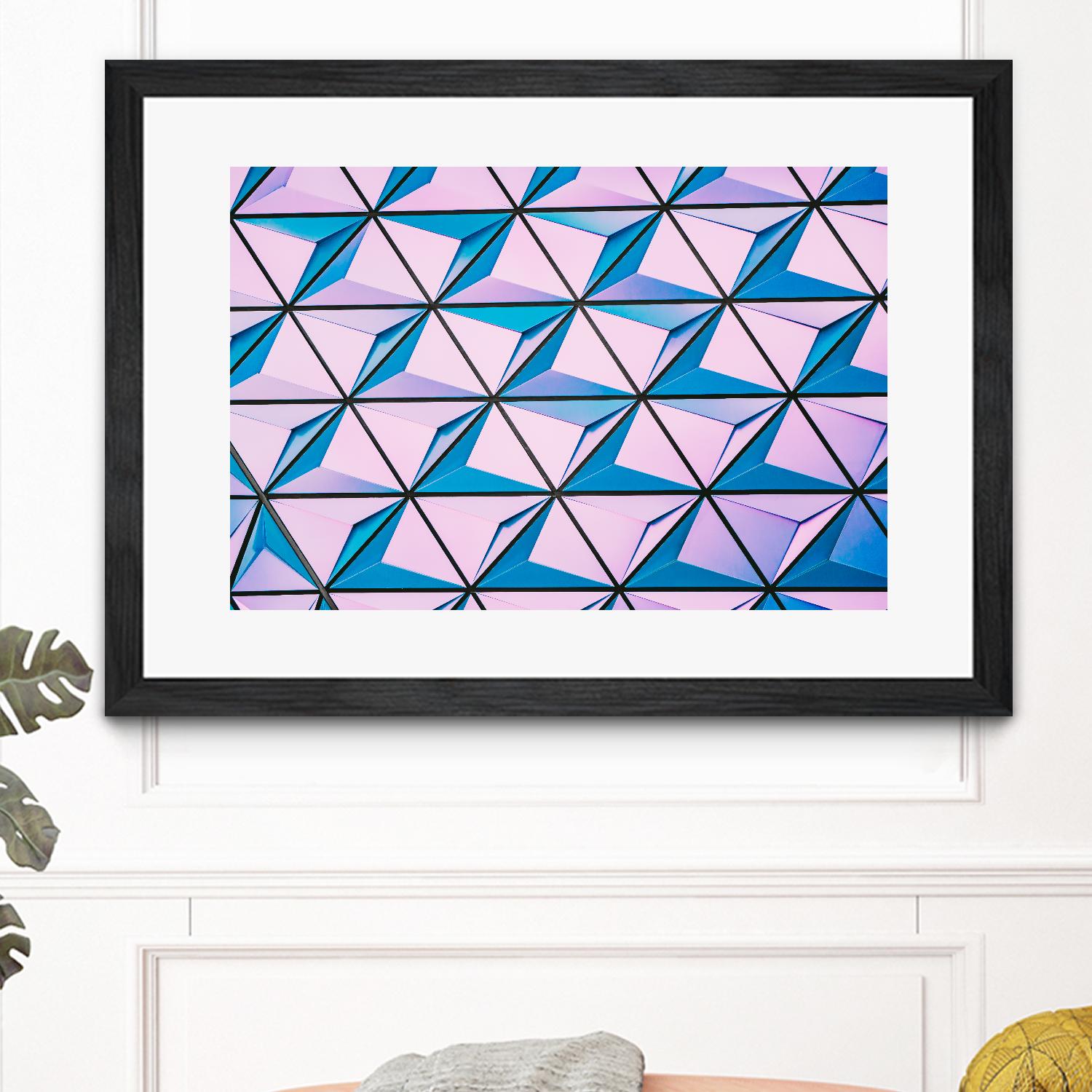 Geometrical Design by Pexels on GIANT ART - blue photo art