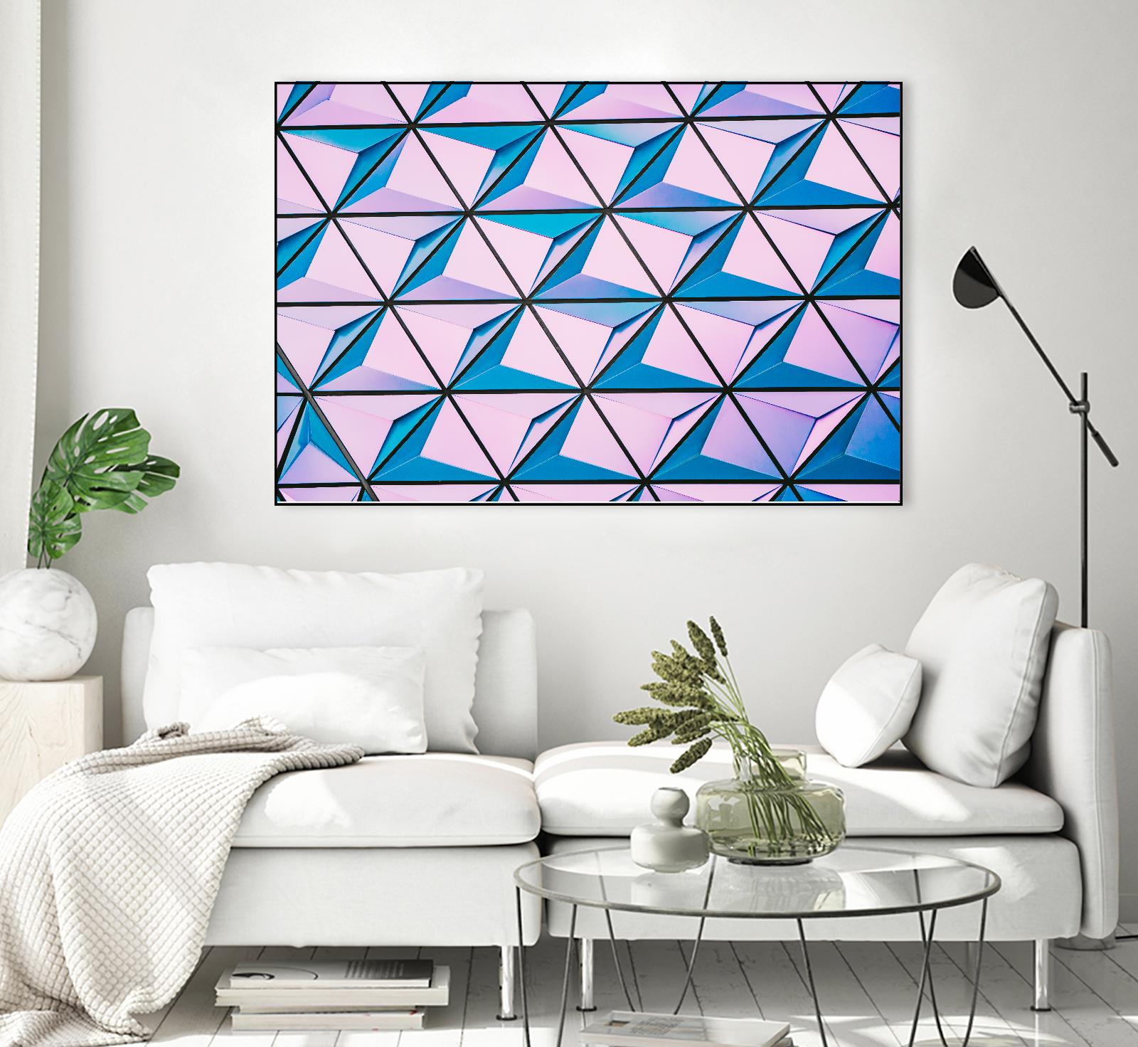 Geometrical Design by Pexels on GIANT ART - blue photo art