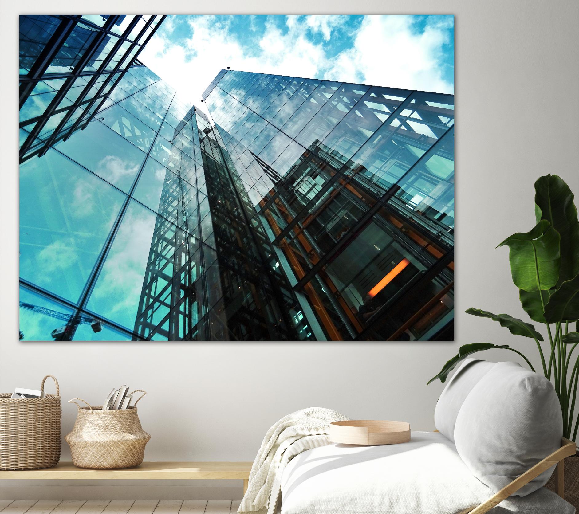 Skyline blue sky by Pexels on GIANT ART - white architectural