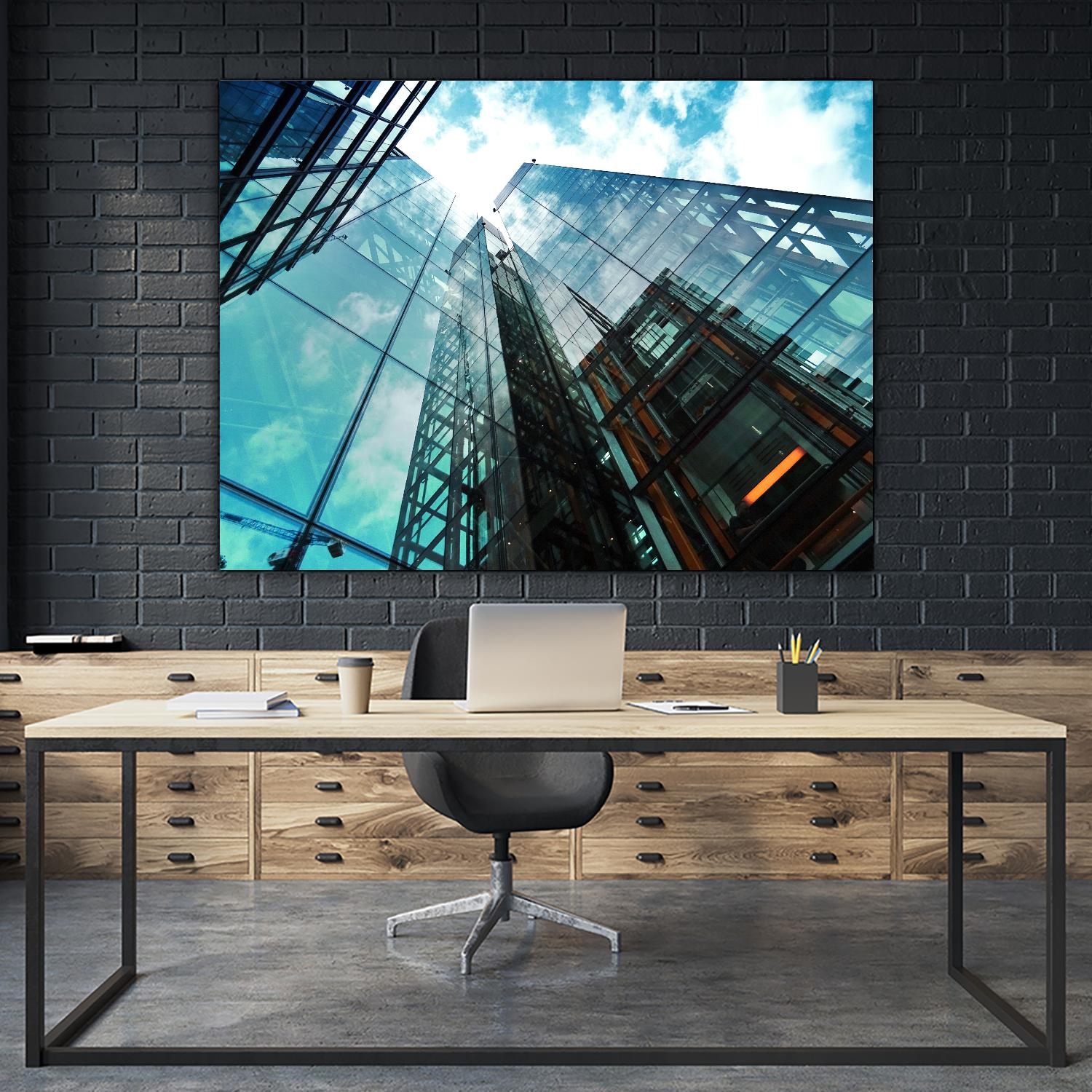 Skyline blue sky by Pexels on GIANT ART - white architectural