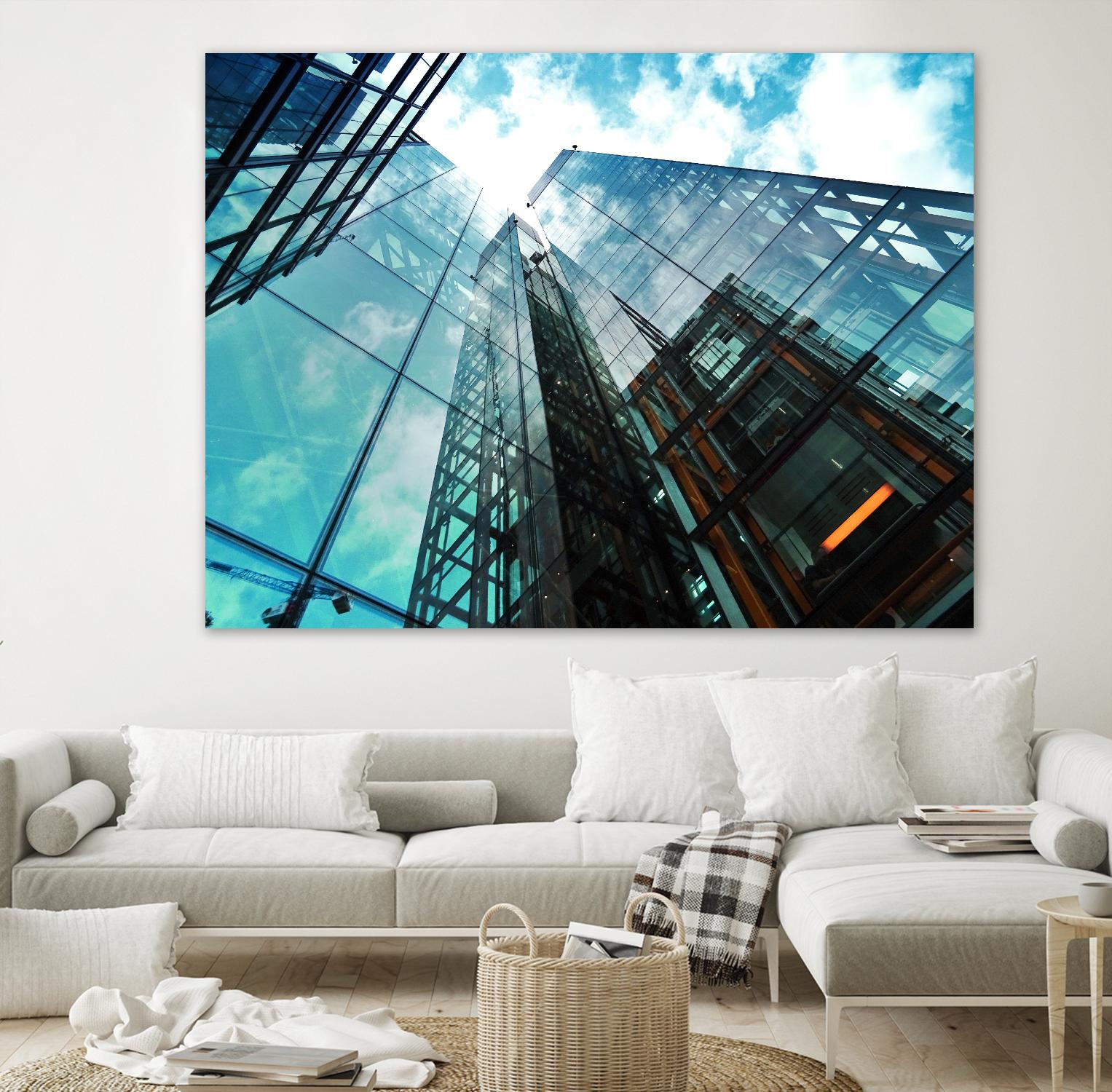 Skyline blue sky by Pexels on GIANT ART - white architectural