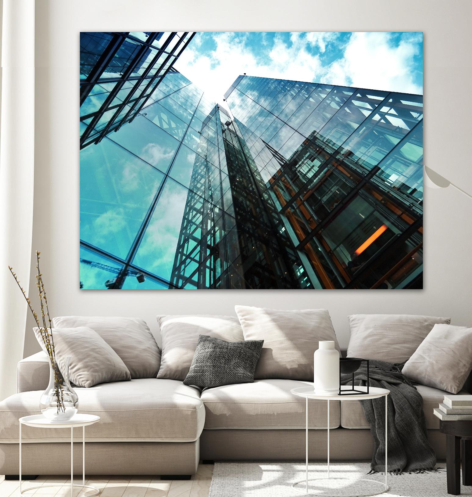 Skyline blue sky by Pexels on GIANT ART - white architectural