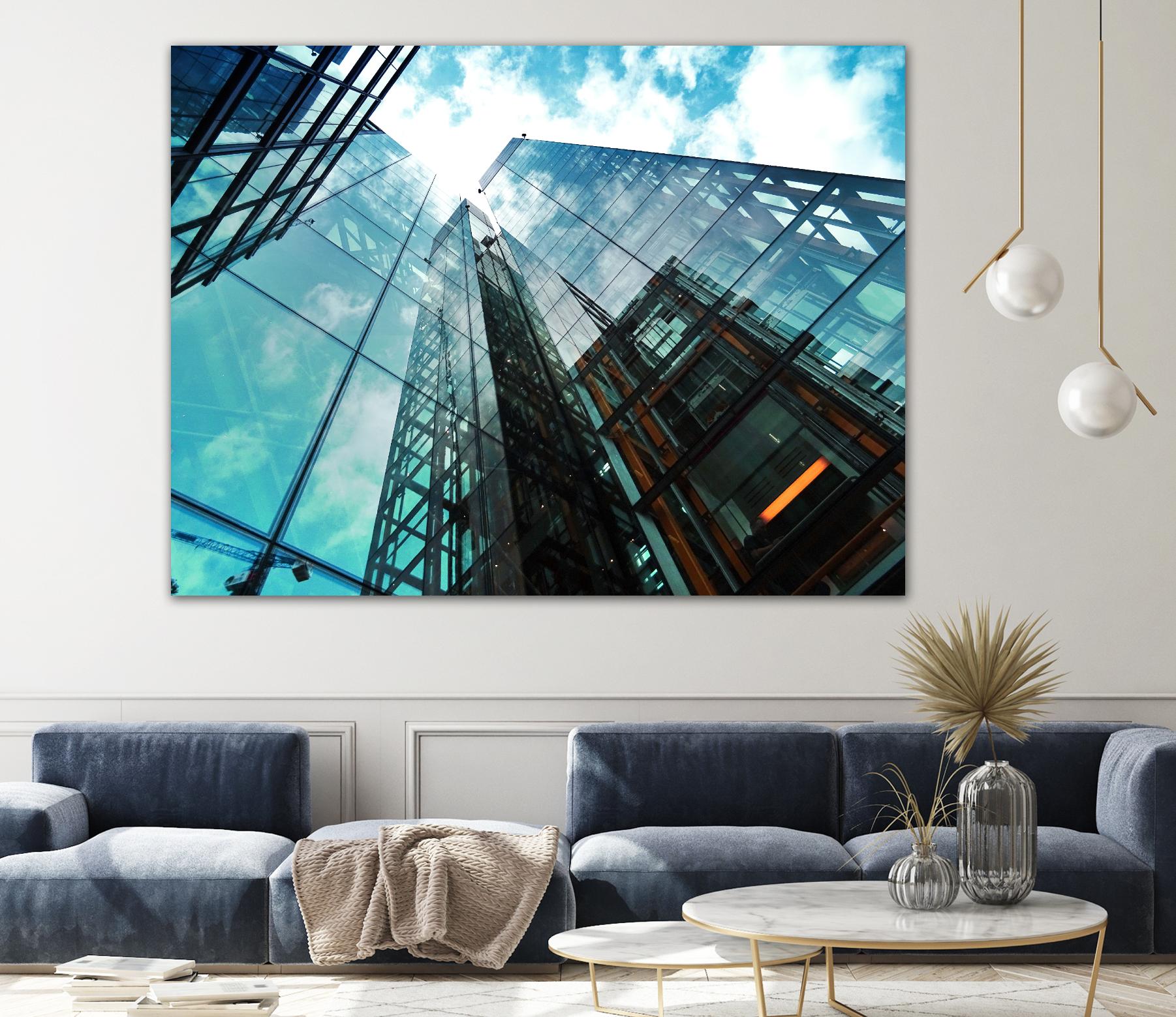 Skyline blue sky by Pexels on GIANT ART - white architectural