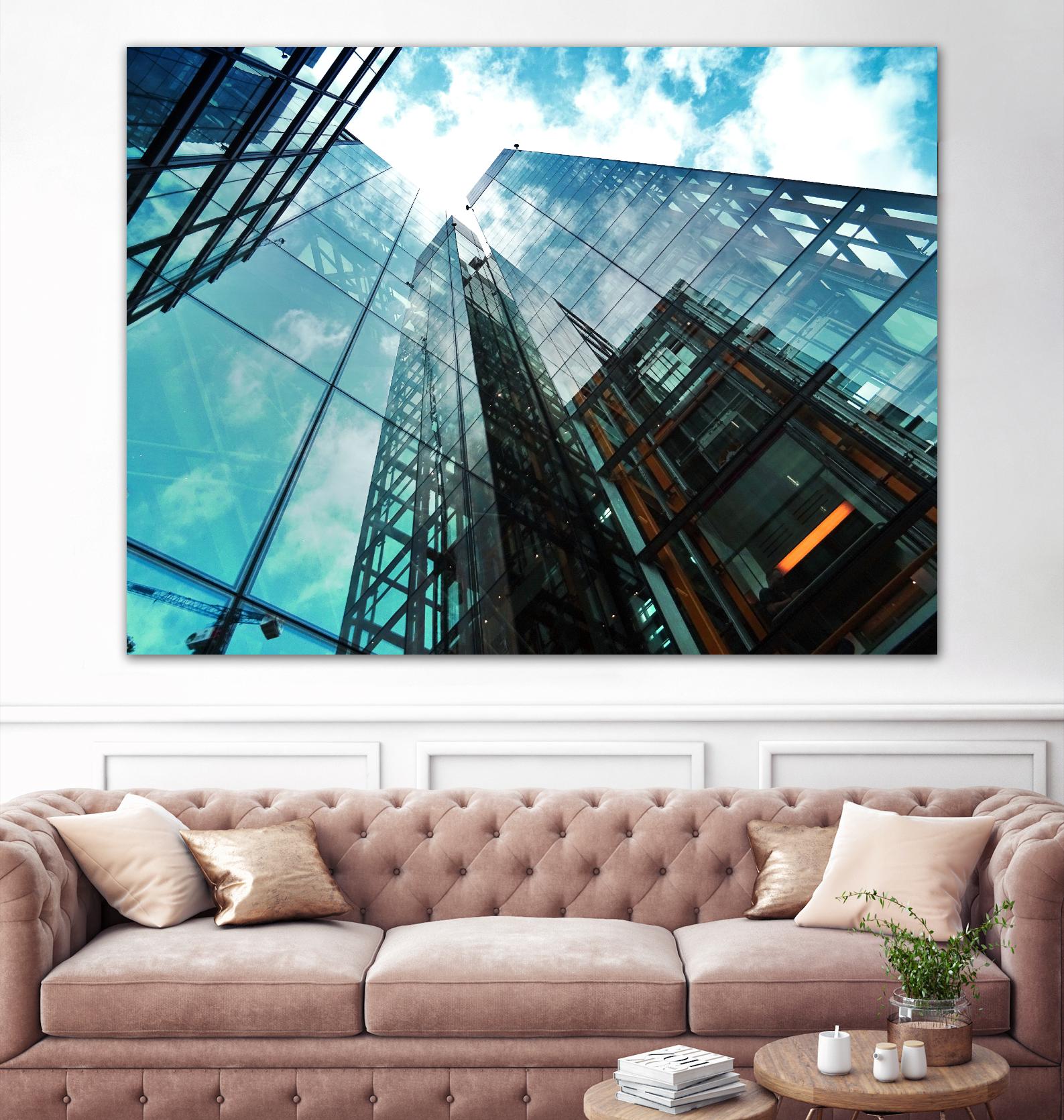 Skyline blue sky by Pexels on GIANT ART - white architectural