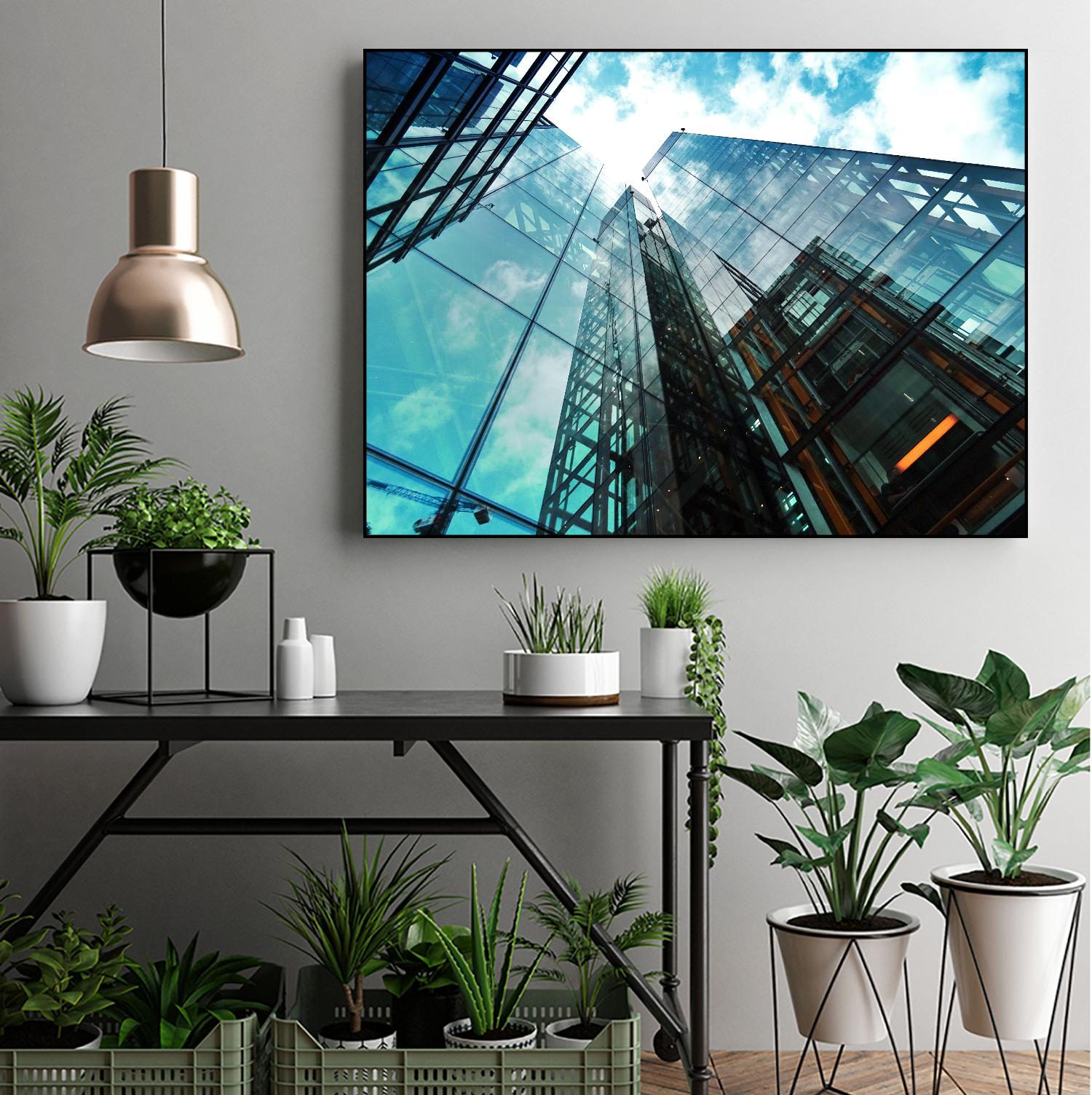 Skyline blue sky by Pexels on GIANT ART - white architectural