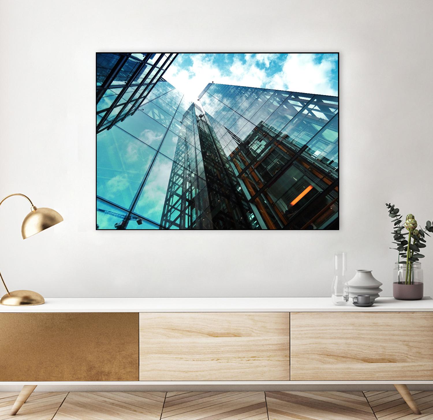 Skyline blue sky by Pexels on GIANT ART - white architectural