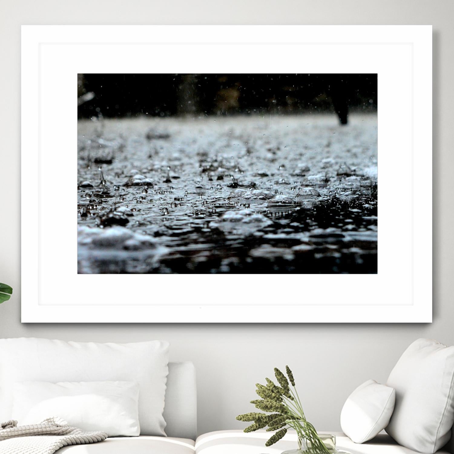 It's raining outside by Pexels on GIANT ART - grey photo art