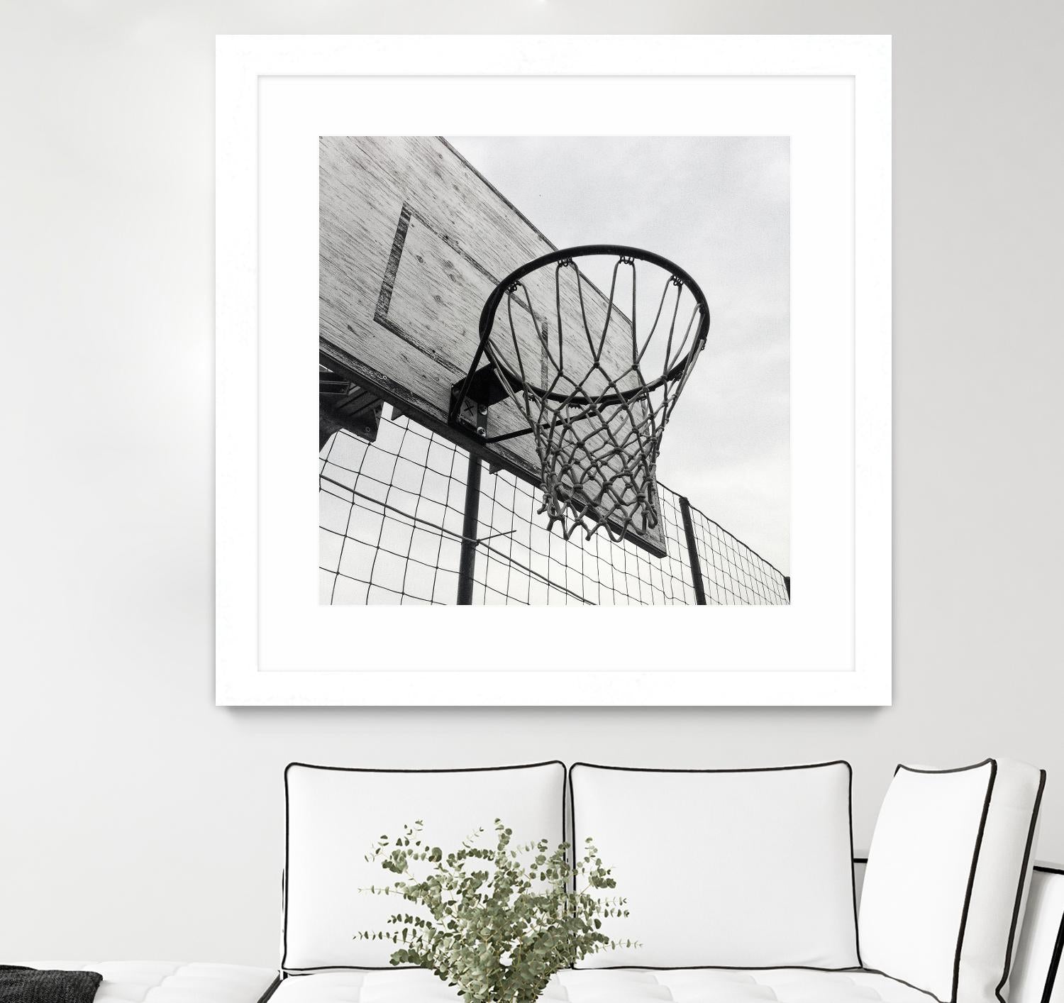 Basket Hoop by Pexels on GIANT ART - black sport
