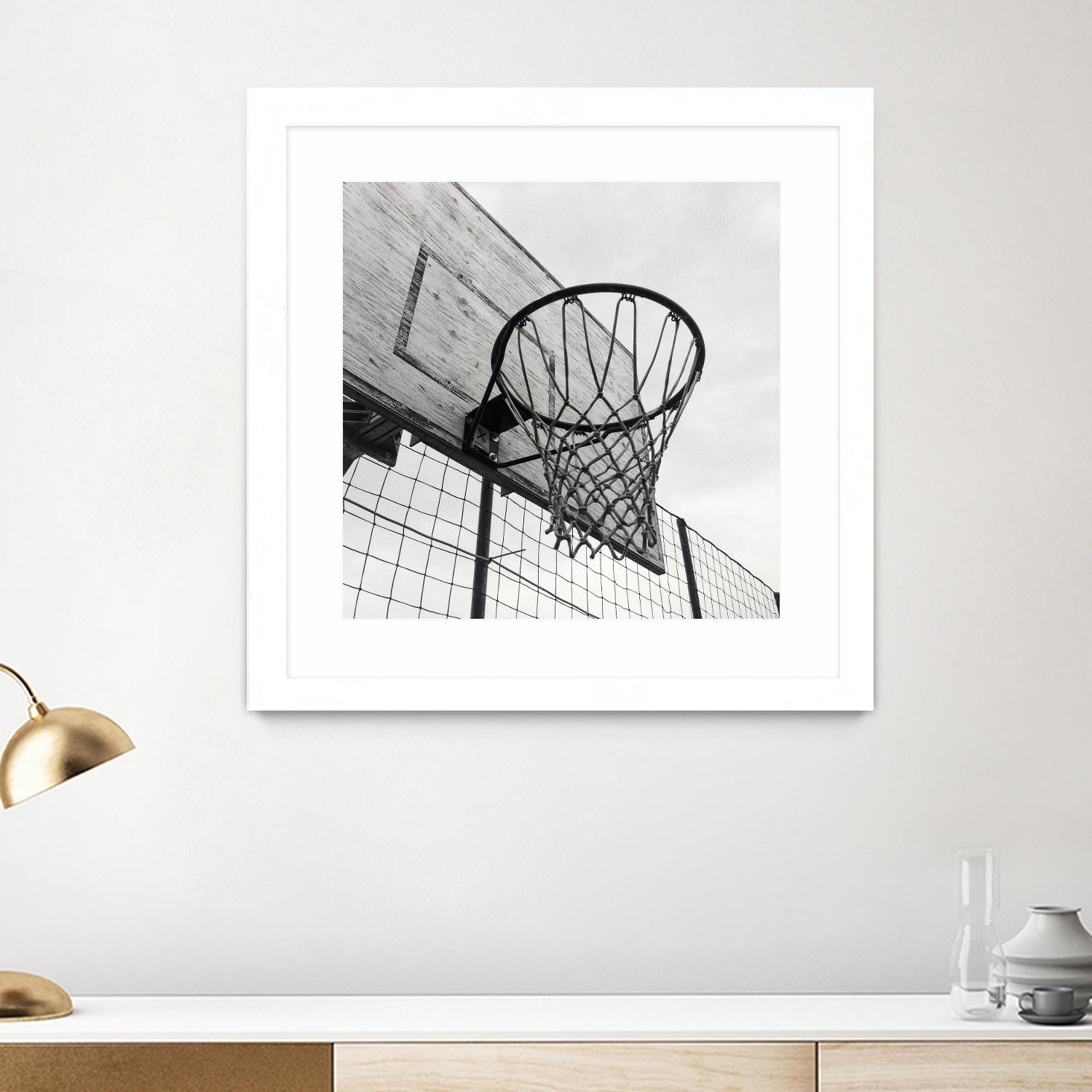 Basket Hoop by Pexels on GIANT ART - black sport