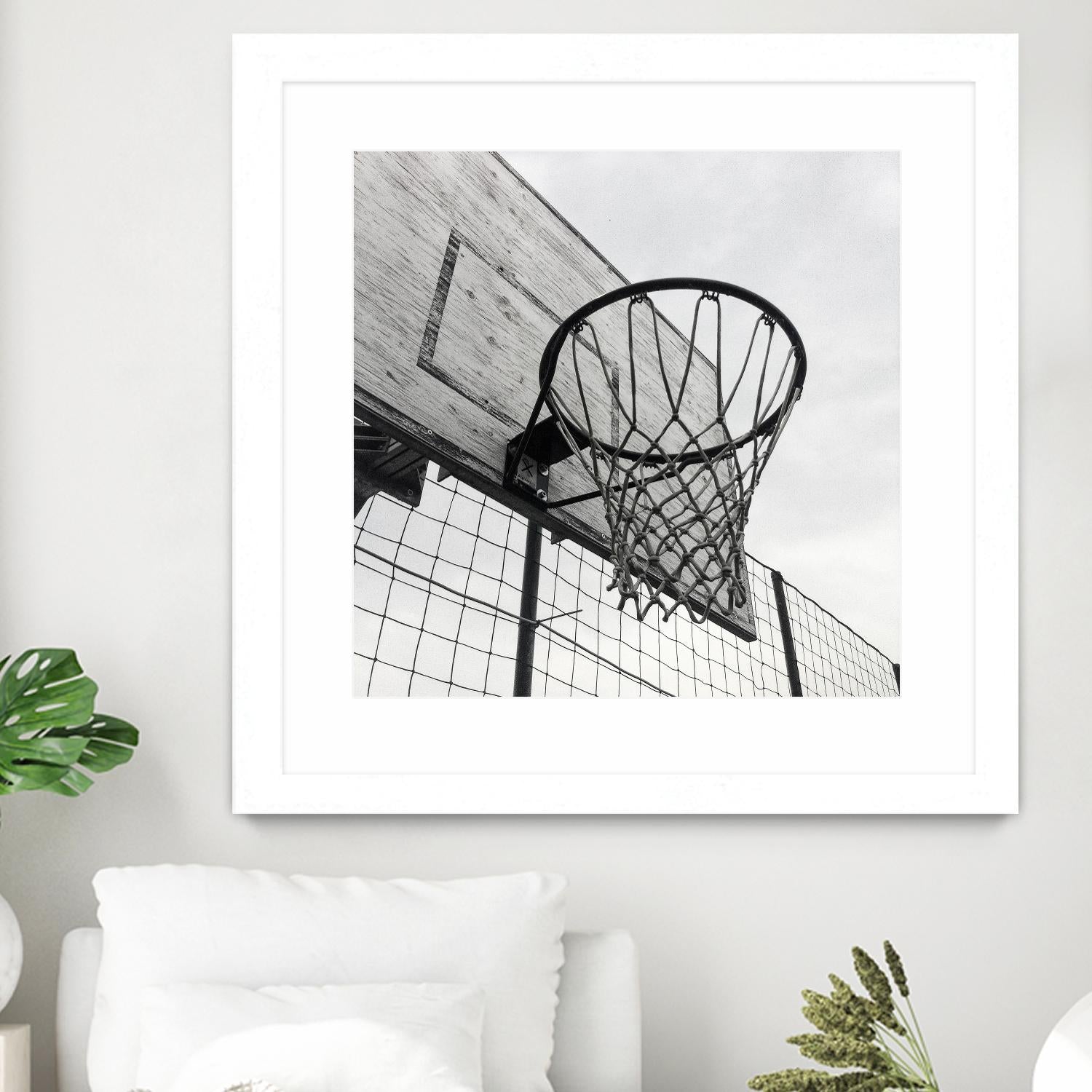 Basket Hoop by Pexels on GIANT ART - black sport