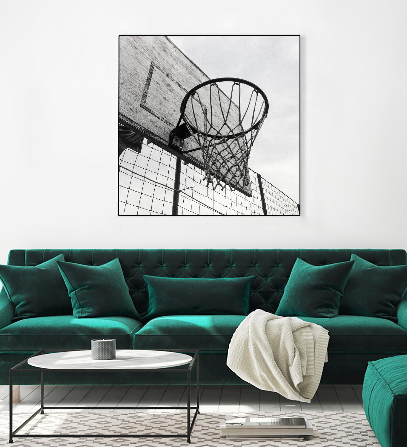 Basket Hoop by Pexels on GIANT ART - black sport