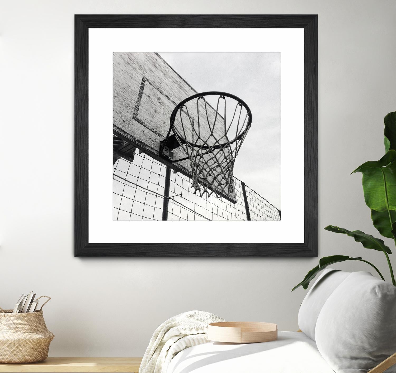 Basket Hoop by Pexels on GIANT ART - black sport