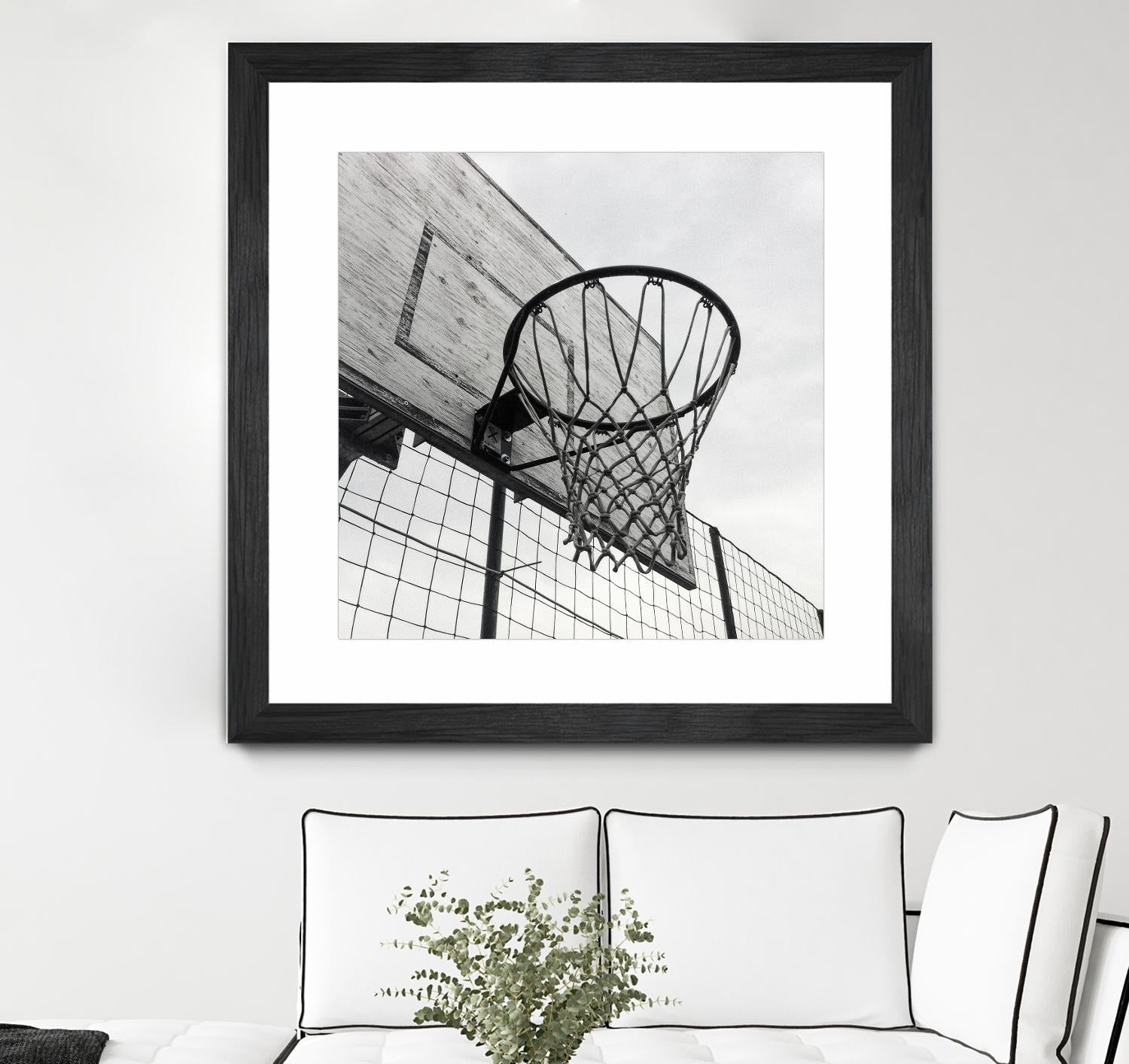 Basket Hoop by Pexels on GIANT ART - black sport