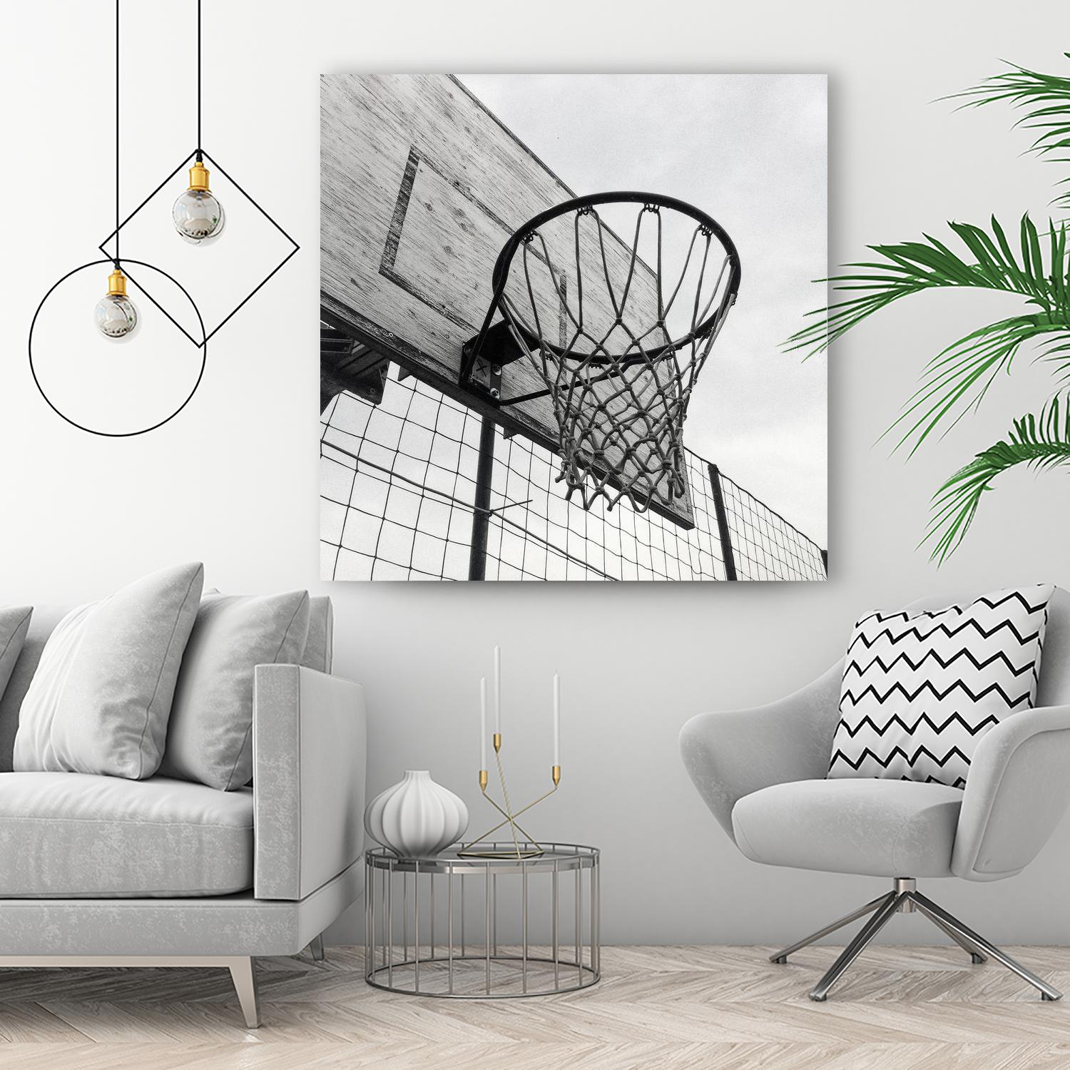 Basket Hoop by Pexels on GIANT ART - black sport