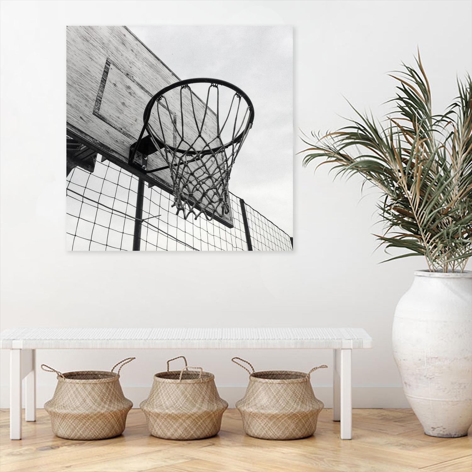 Basket Hoop by Pexels on GIANT ART - black sport