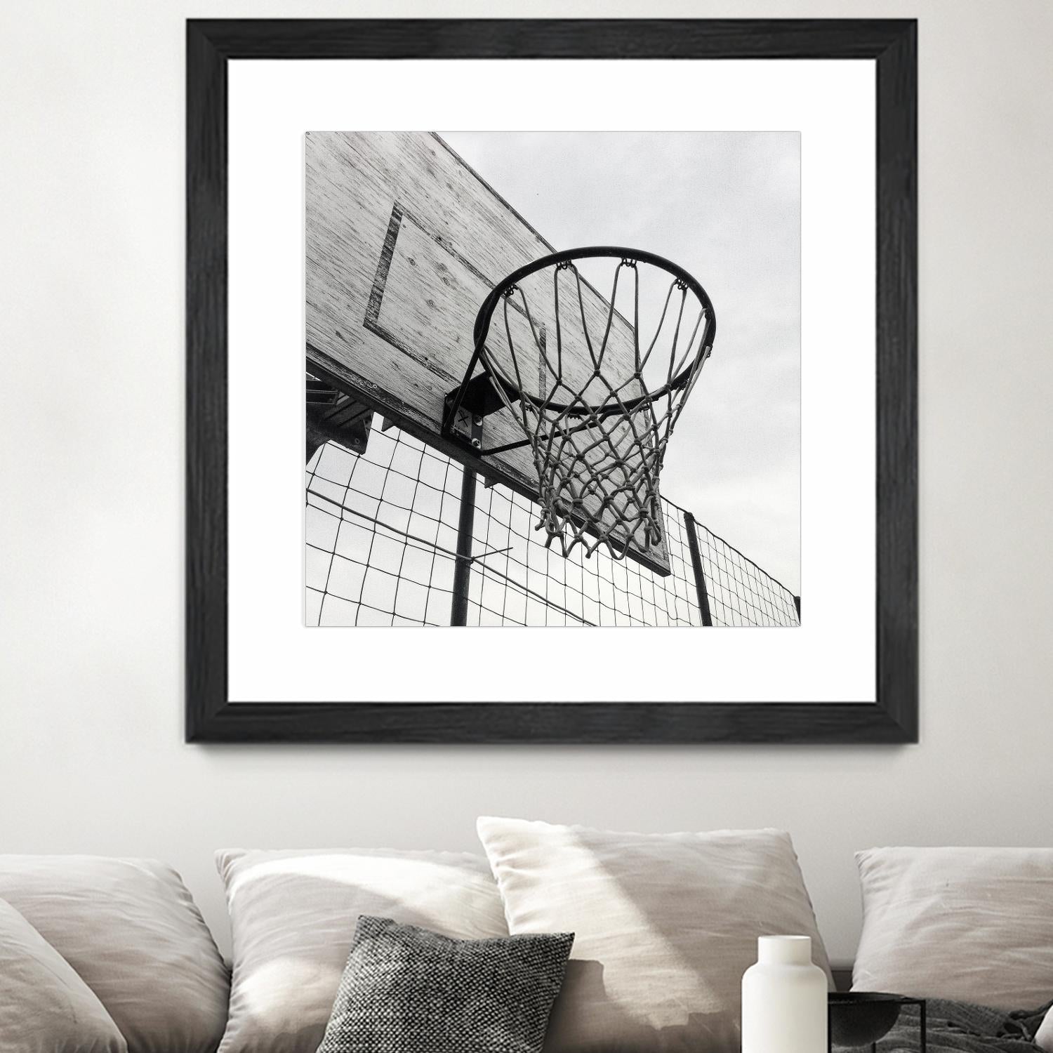 Basket Hoop by Pexels on GIANT ART - black sport