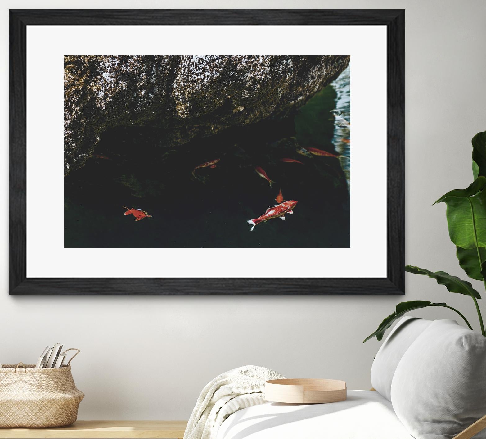 Hiding Koi by Pexels on GIANT ART - orange animals