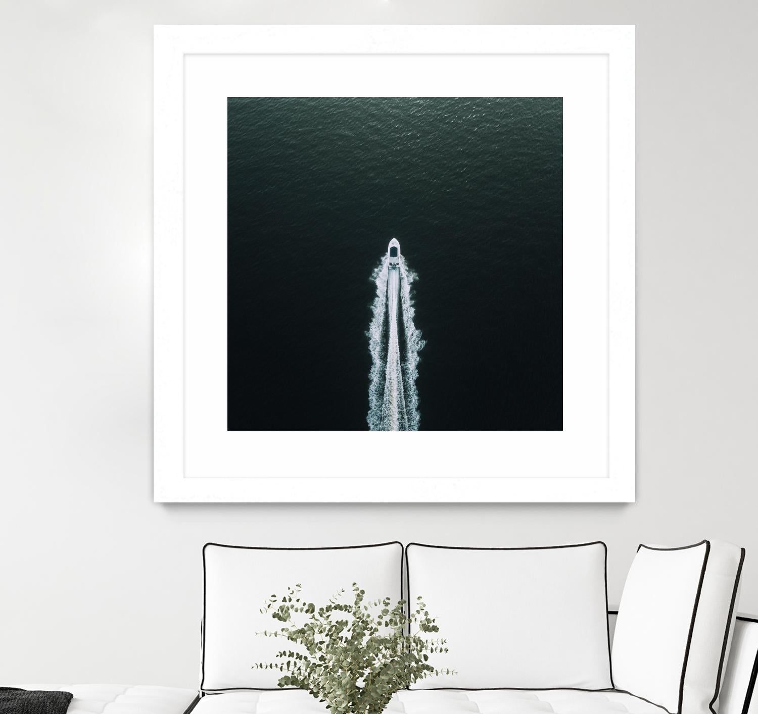 Row your boat by Pexels on GIANT ART - black nautical