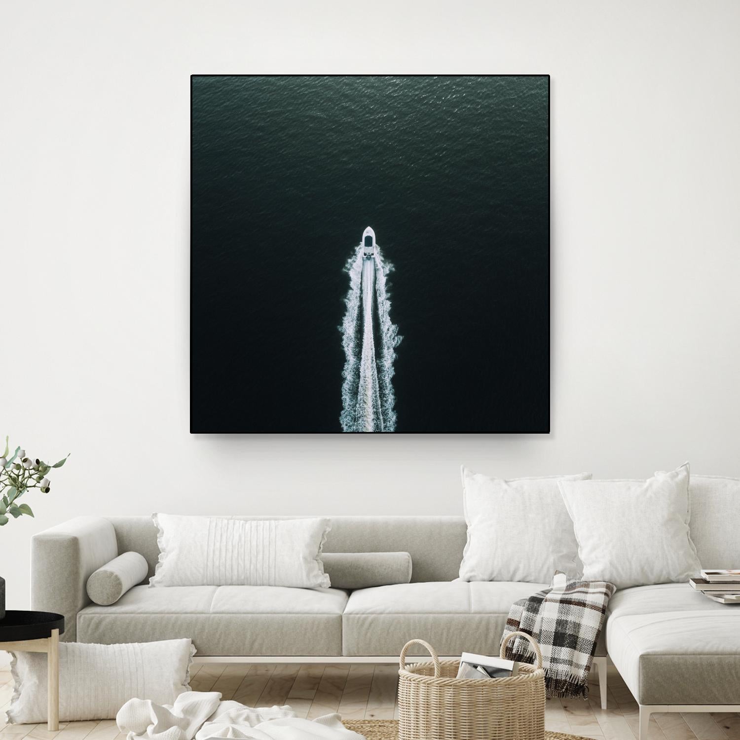 Row your boat by Pexels on GIANT ART - black nautical