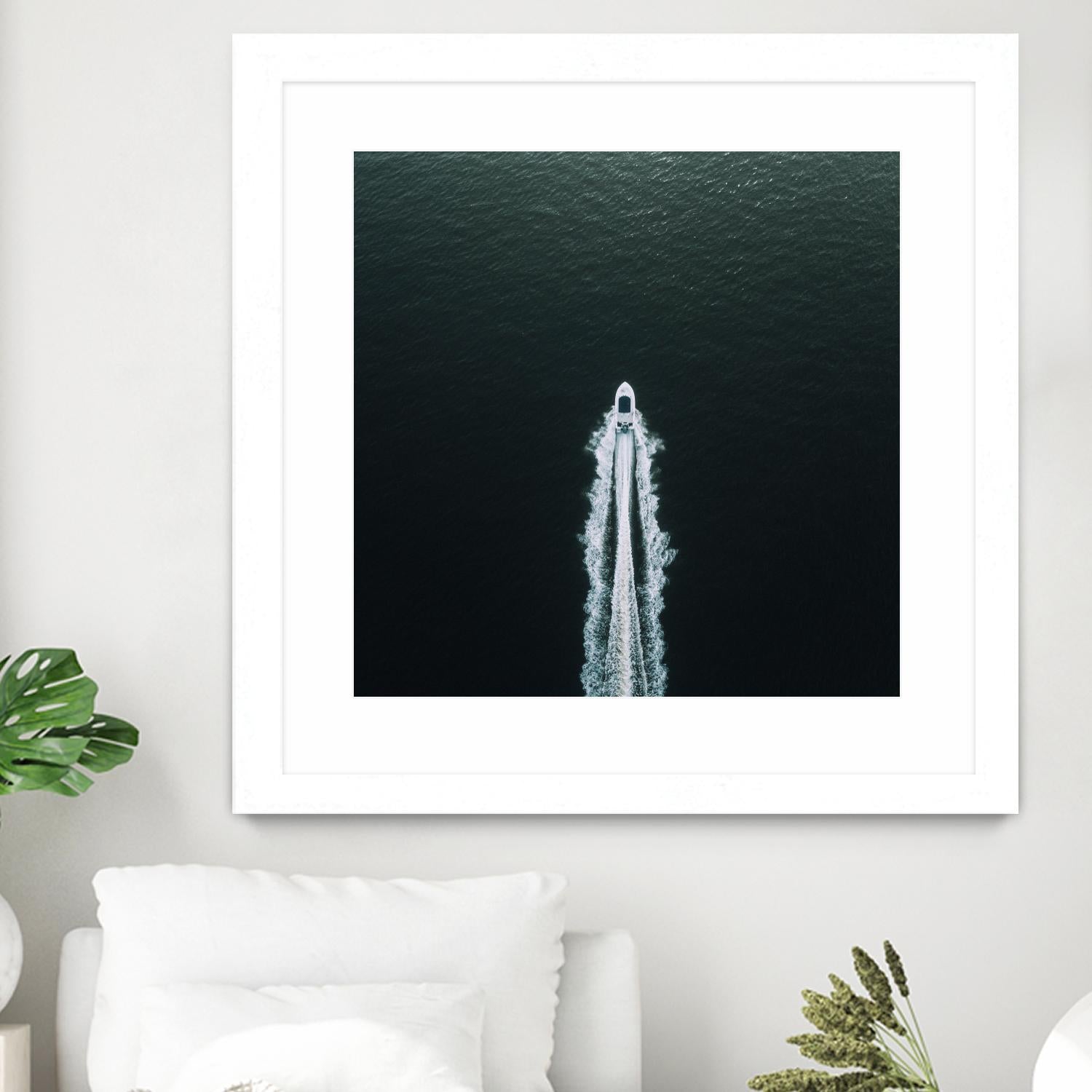 Row your boat by Pexels on GIANT ART - black nautical