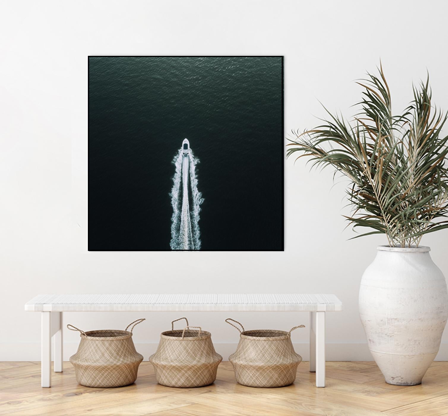 Row your boat by Pexels on GIANT ART - black nautical
