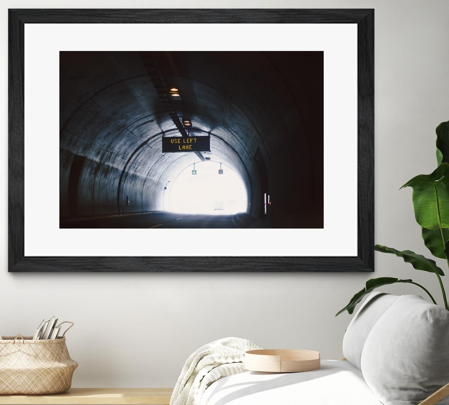 Use left lane by Pexels on GIANT ART - white photo art