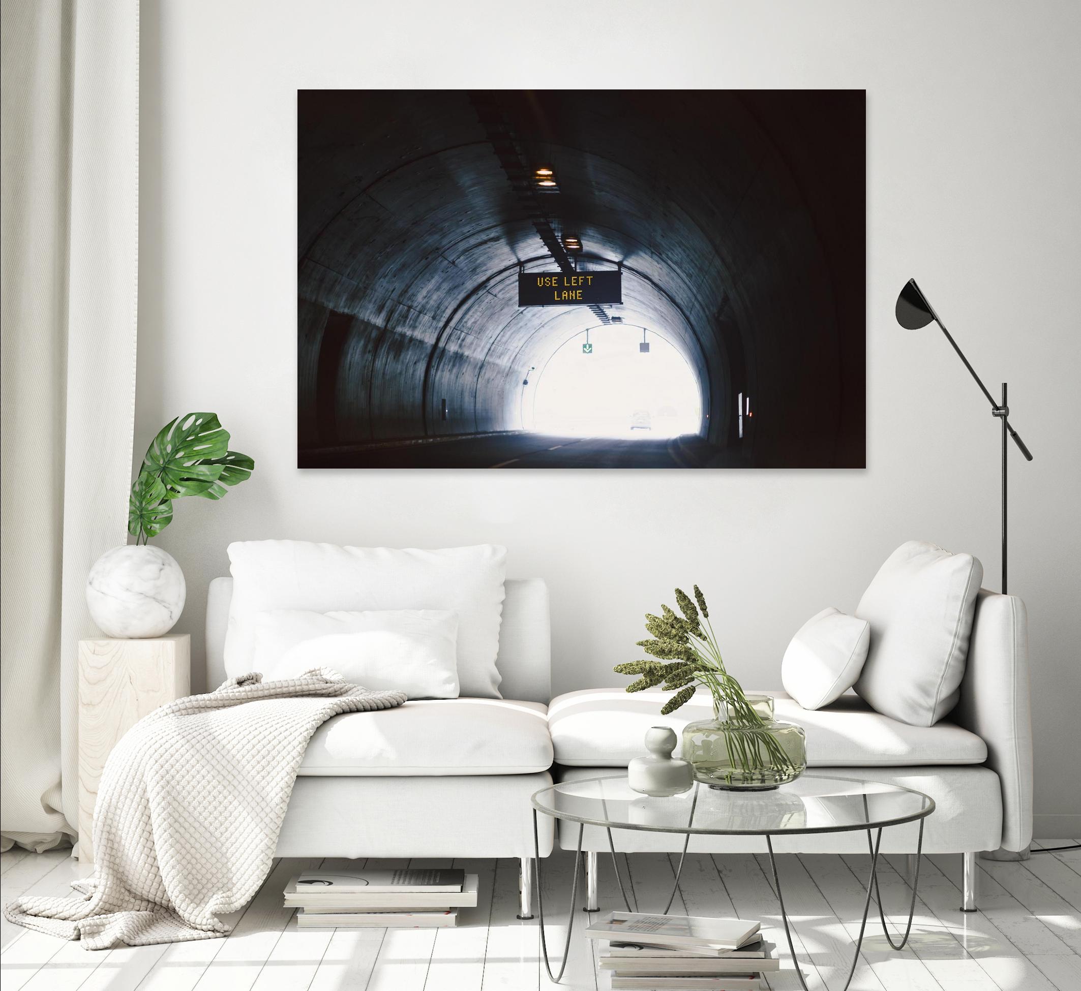 Use left lane by Pexels on GIANT ART - white photo art