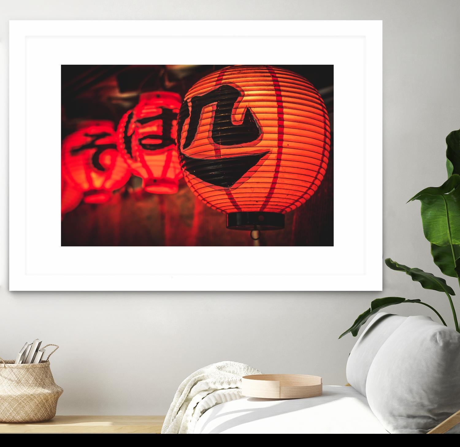 Chinese lanterns by Pexels on GIANT ART - black photo art