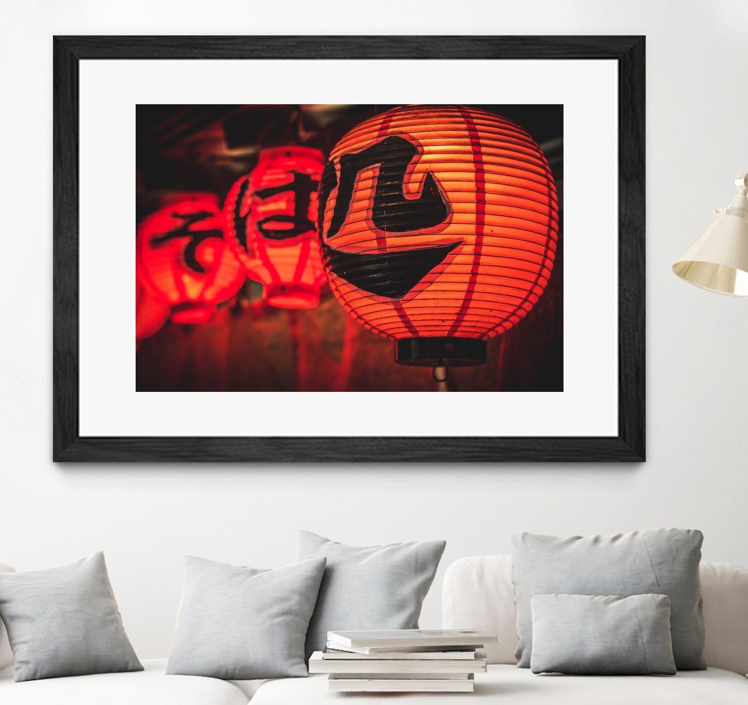 Chinese lanterns by Pexels on GIANT ART - black photo art