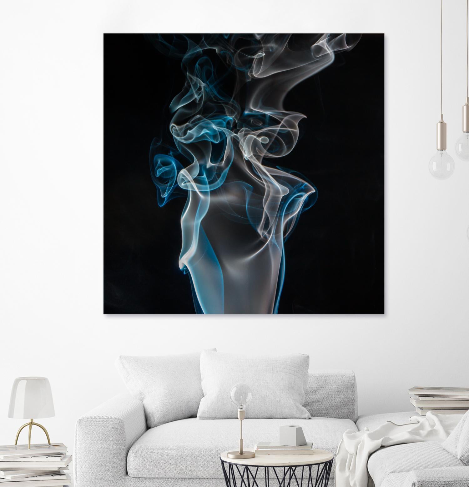 Blue smoke by Pexels on GIANT ART - blue photo art