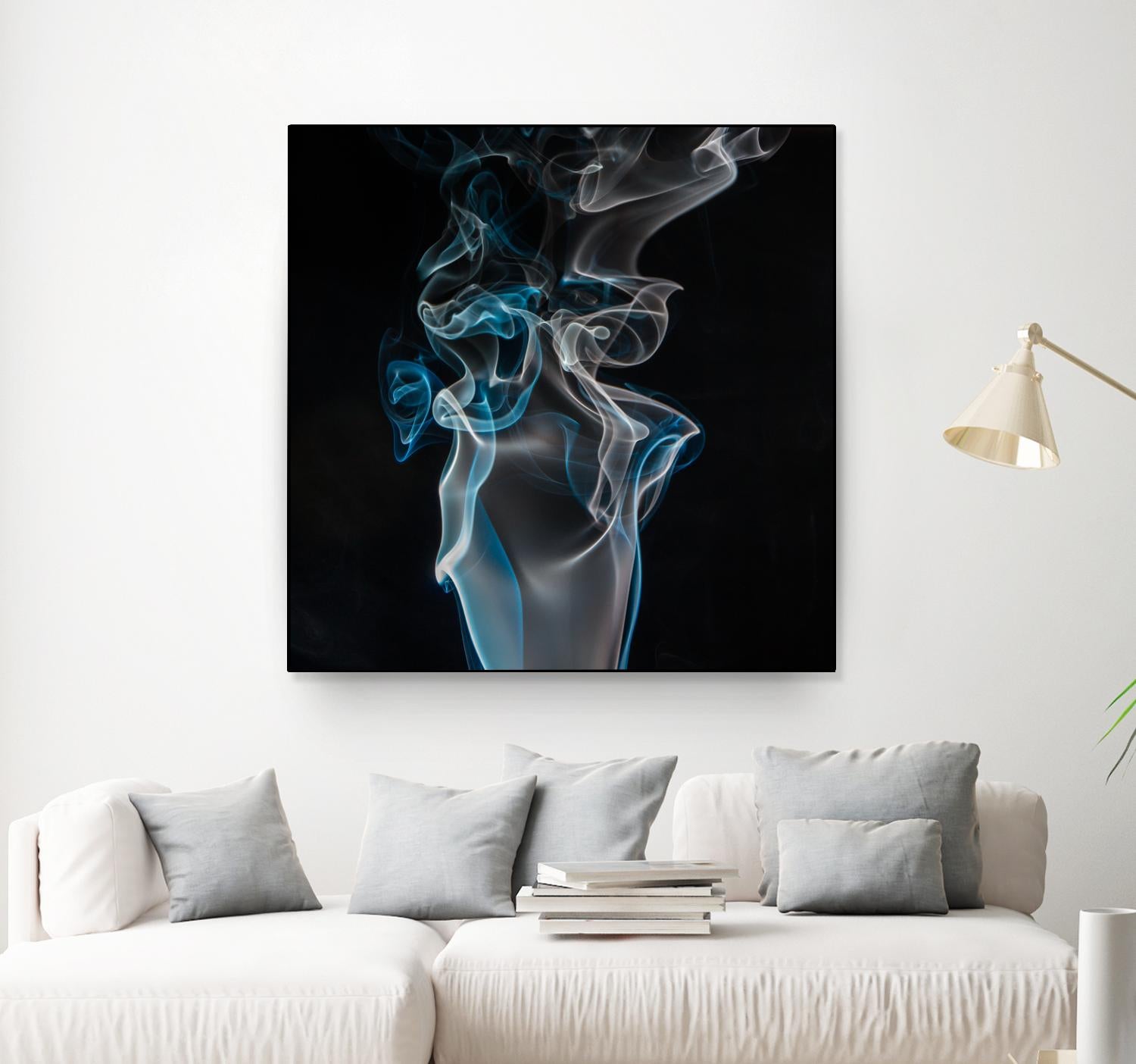 Blue smoke by Pexels on GIANT ART - blue photo art