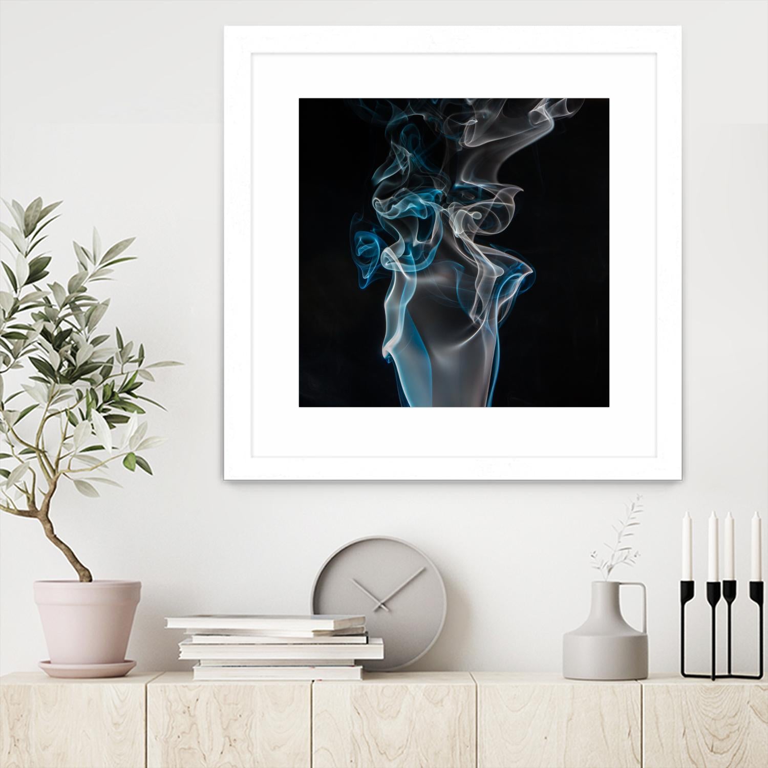 Blue smoke by Pexels on GIANT ART - blue photo art