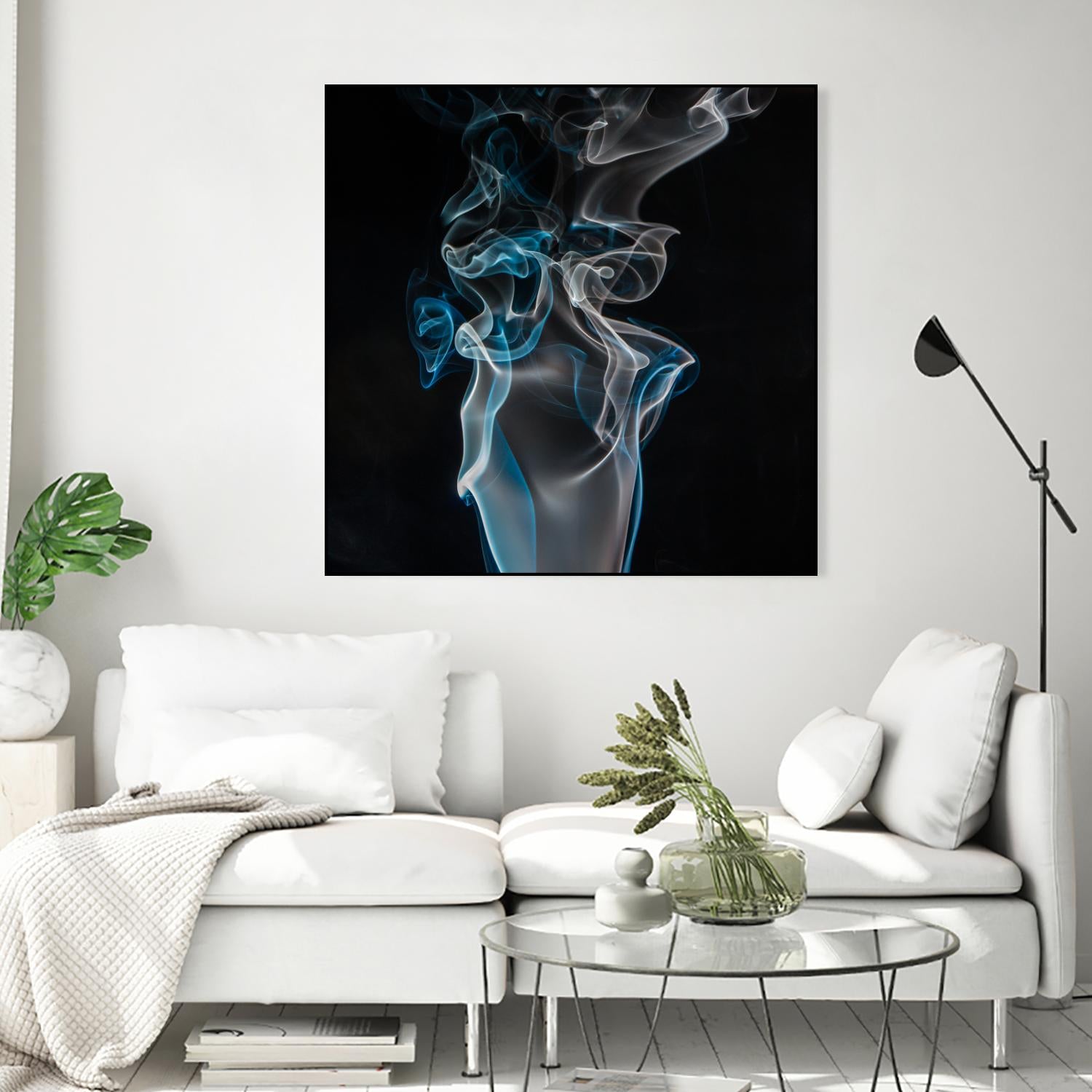 Blue smoke by Pexels on GIANT ART - blue photo art