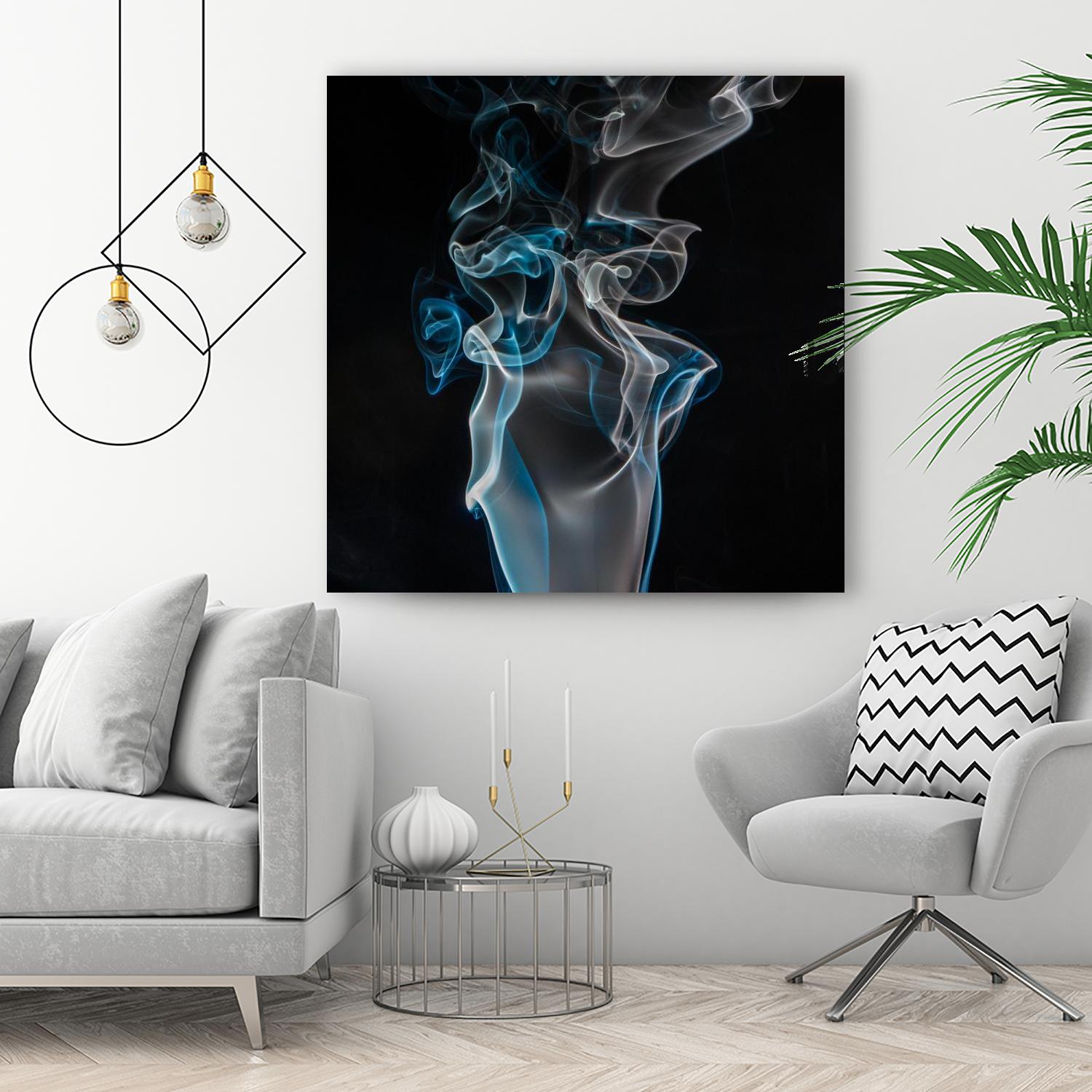 Blue smoke by Pexels on GIANT ART - blue photo art